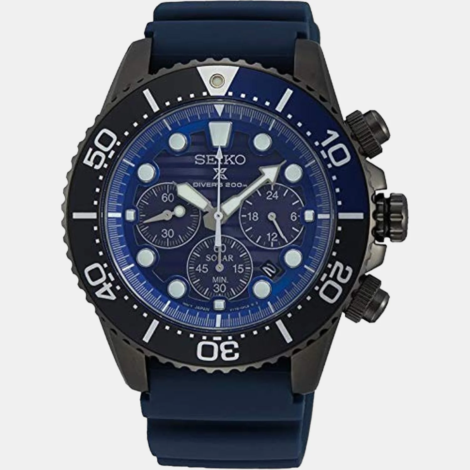 Prospex Men Solar Blue Dial Chronograph Silicone Watch SSC701P1 - Image 2