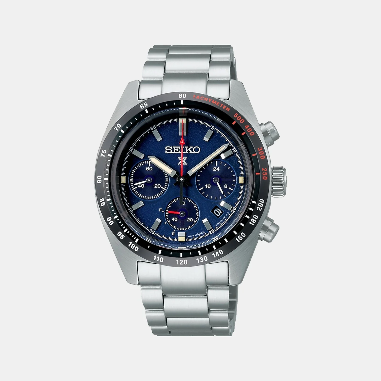 Prospex Men Solar Blue Dial Chronograph Stainless Steel Watch SSC815P1 - Image 3