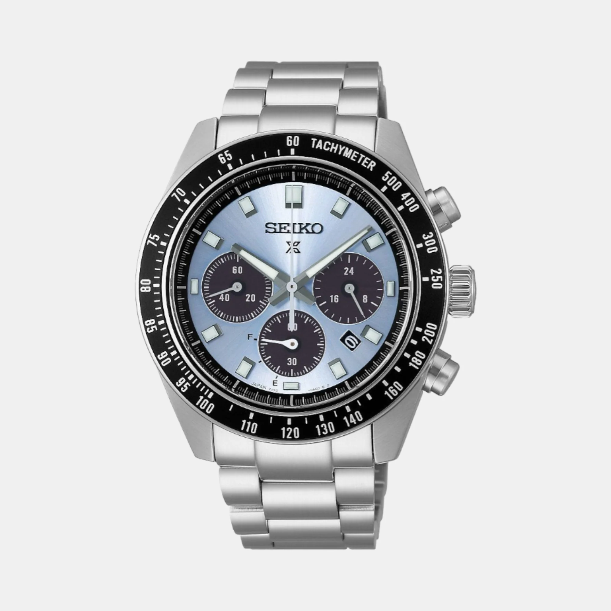 Prospex Men Solar Blue Dial Chronograph Stainless Steel Watch SSC935P1