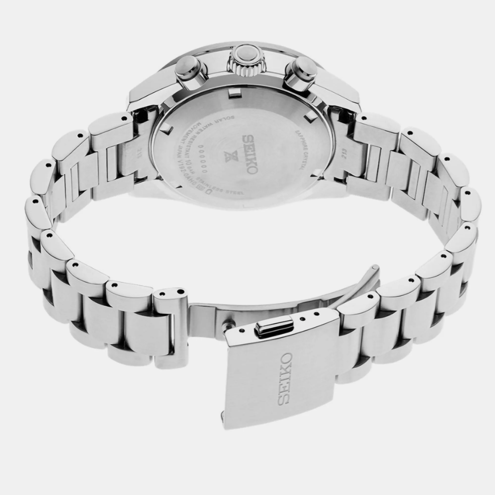 Prospex Men Solar Blue Dial Chronograph Stainless Steel Watch SSC935P1 - Image 4