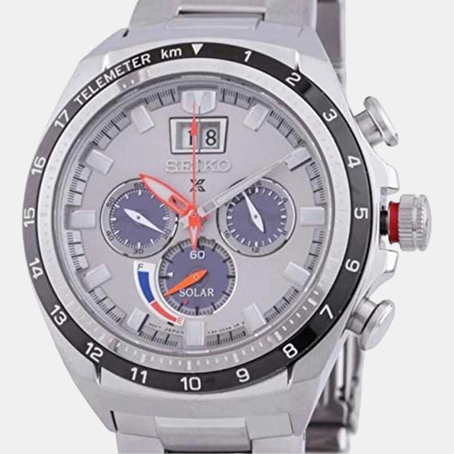 Prospex Men Solar Silver Dial Chronograph Stainless Steel Watch SSC599P1 - Image 2