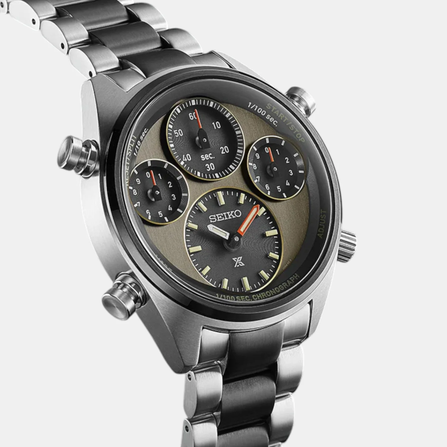 Prospex Men Solar Two Tone Dial Chronograph Stainless Steel Watch SFJ005P1 - Image 3
