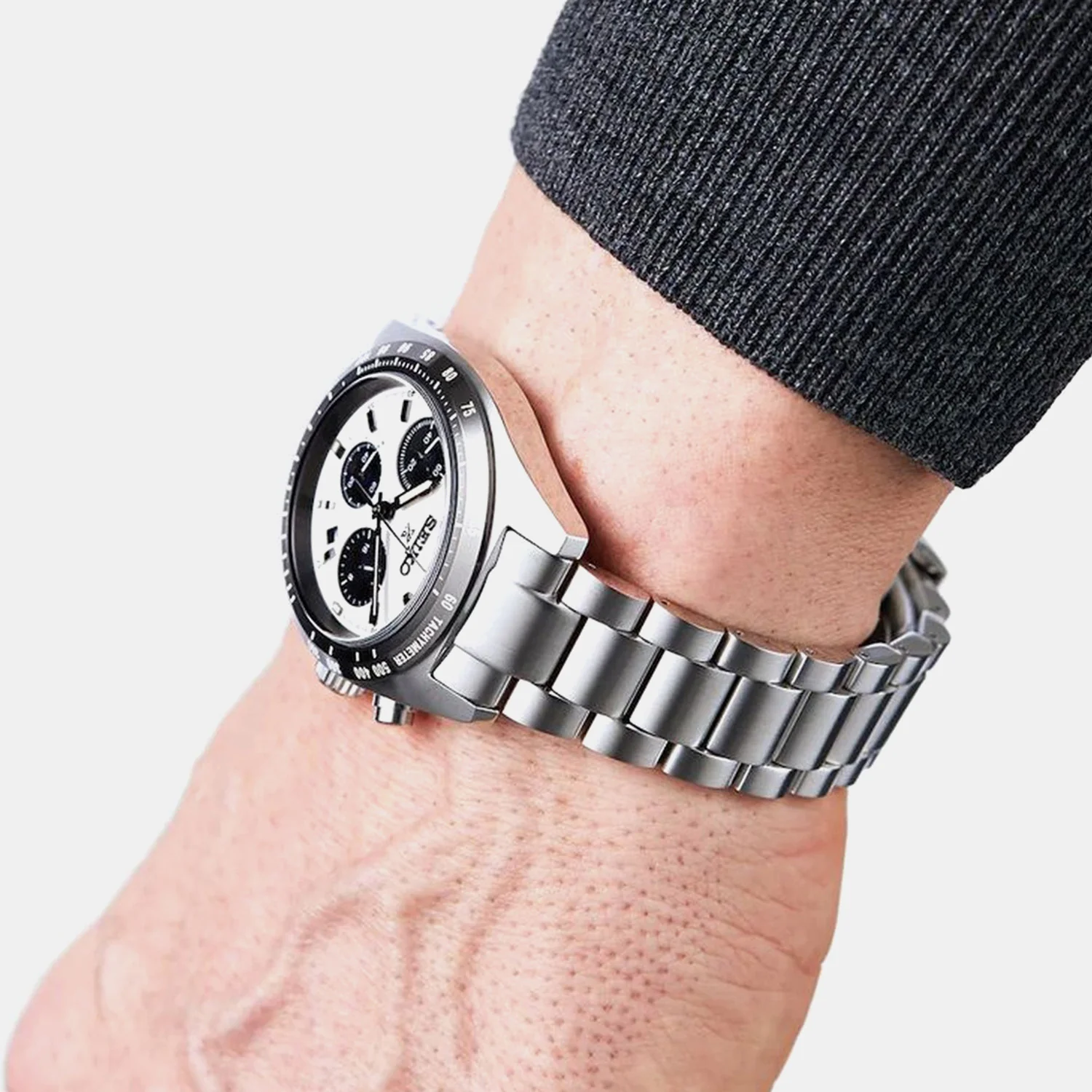 Prospex Men Solar White Dial Chronograph Metal Watch SSC813P1 - Image 6