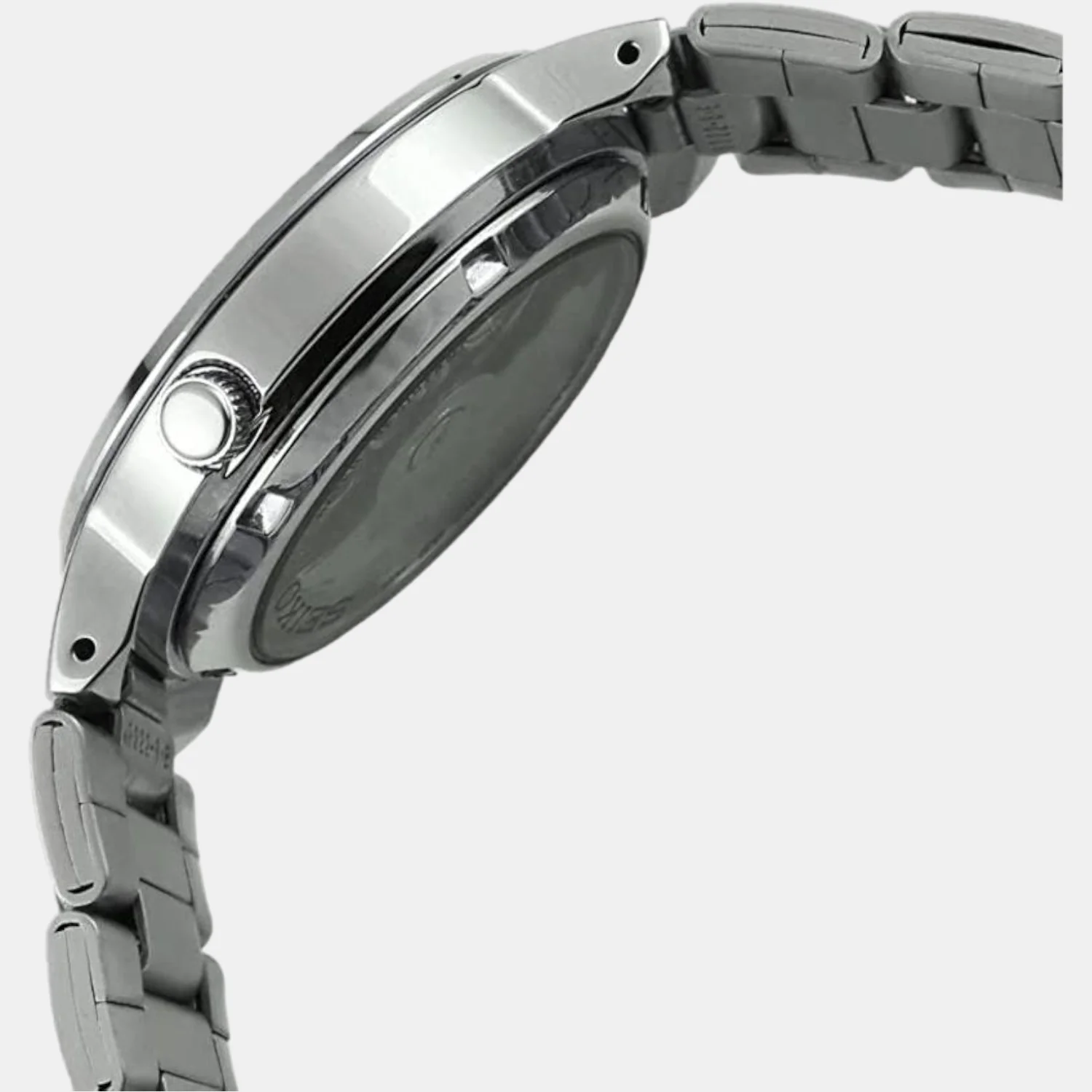 Seiko 5 Men Automatic Black Dial Analog Stainless Steel Watch SNKA23K1 - Image 2