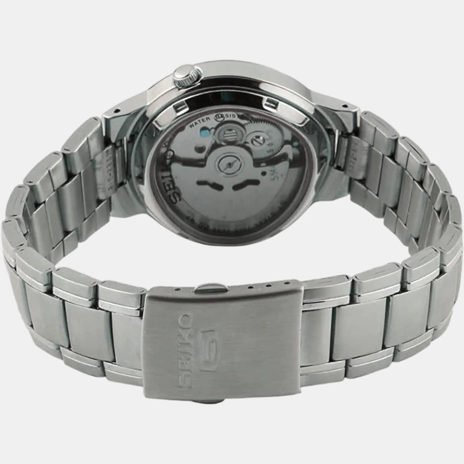 Seiko 5 Men Automatic Black Dial Analog Stainless Steel Watch SNKA23K1 - Image 3