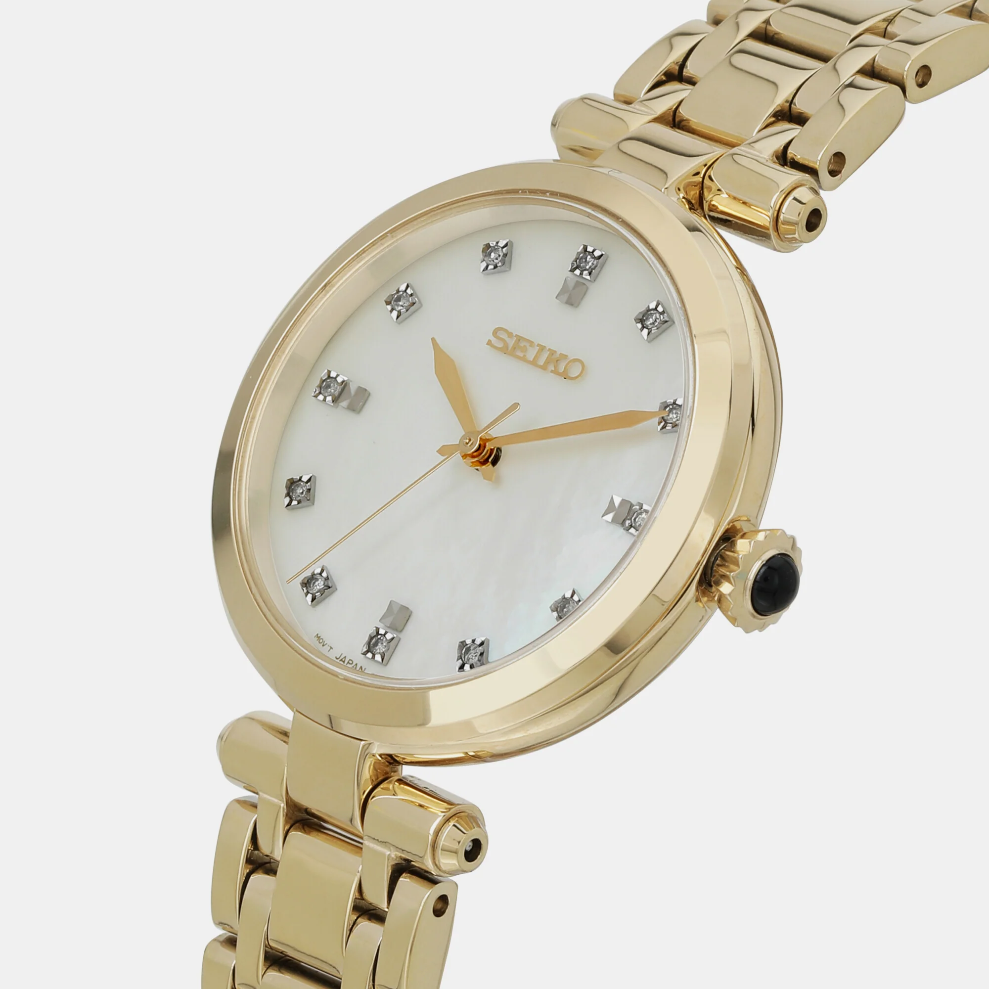 Seiko Ladies Women Quartz White Dial Analog Stainless Steel Watch SRZ536P1 - Image 2