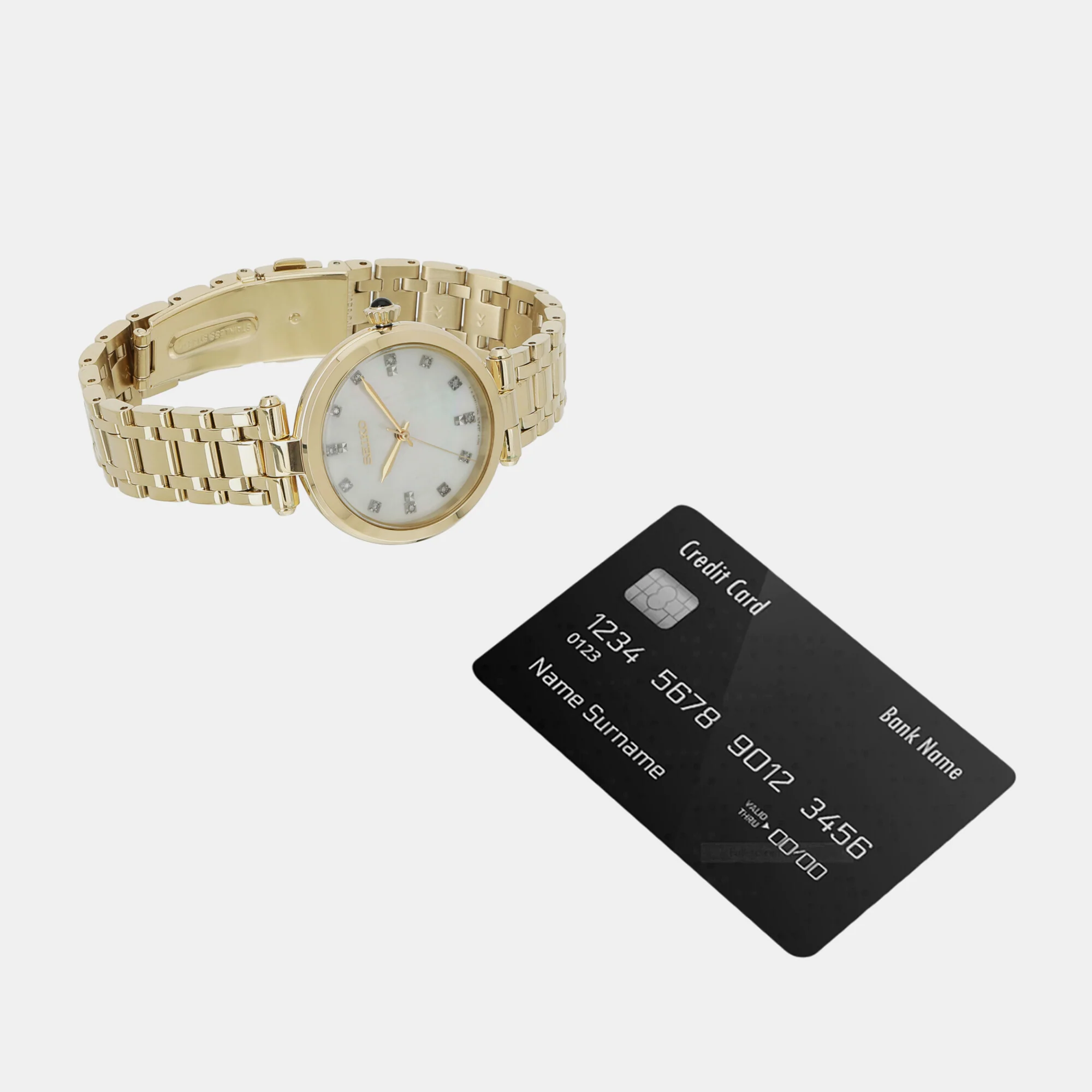 Seiko Ladies Women Quartz White Dial Analog Stainless Steel Watch SRZ536P1 - Image 5