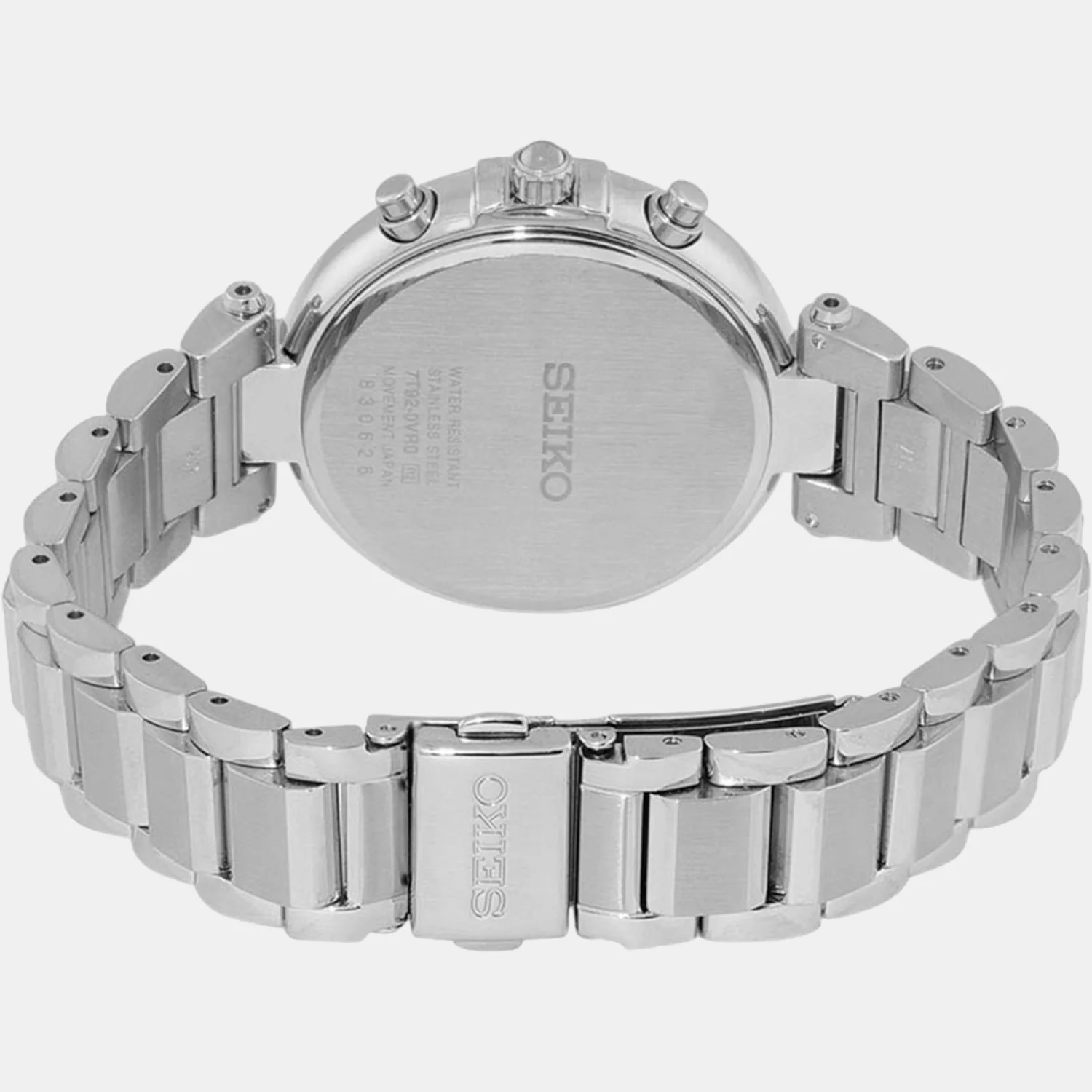 Women Quartz Blue Dial Chronograph Stainless Steel Watch SNDV39P1 - Image 3