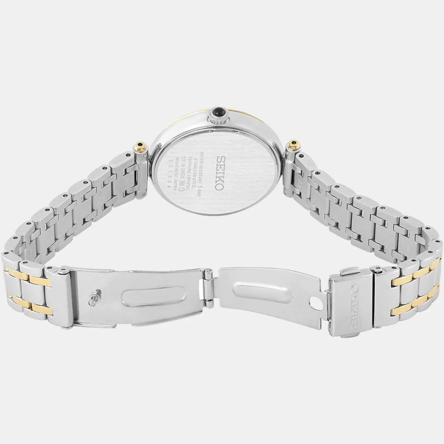 Women Quartz Two Tone Dial Chronograph Stainless Steel Watch SKY660P1 - Image 3