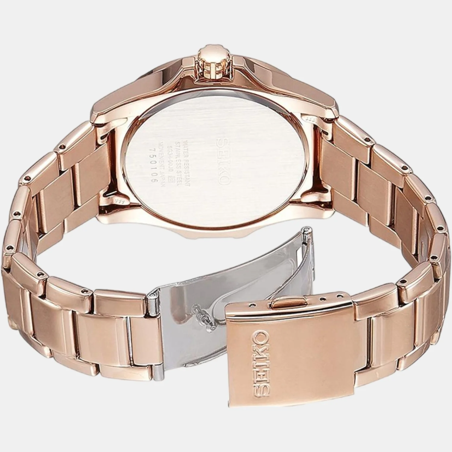 Women Quartz White Dial Chronograph Stainless Steel Watch SRLZ84P1 - Image 3