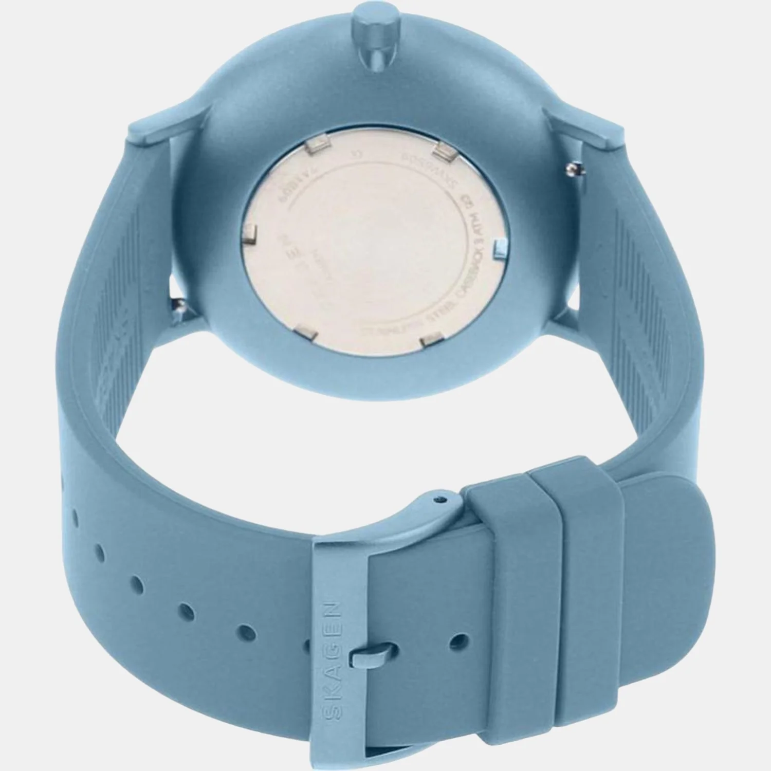 Aaren Kulor Unisex Quartz Blue Dial Analog Silicone Watch SKW6509 - Image 3