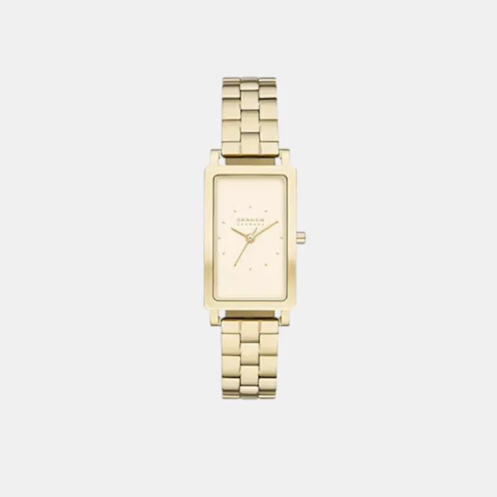 Hagen Men Quartz Gold Dial Analog Stainless Steel Watch SKW3098 - Image 2