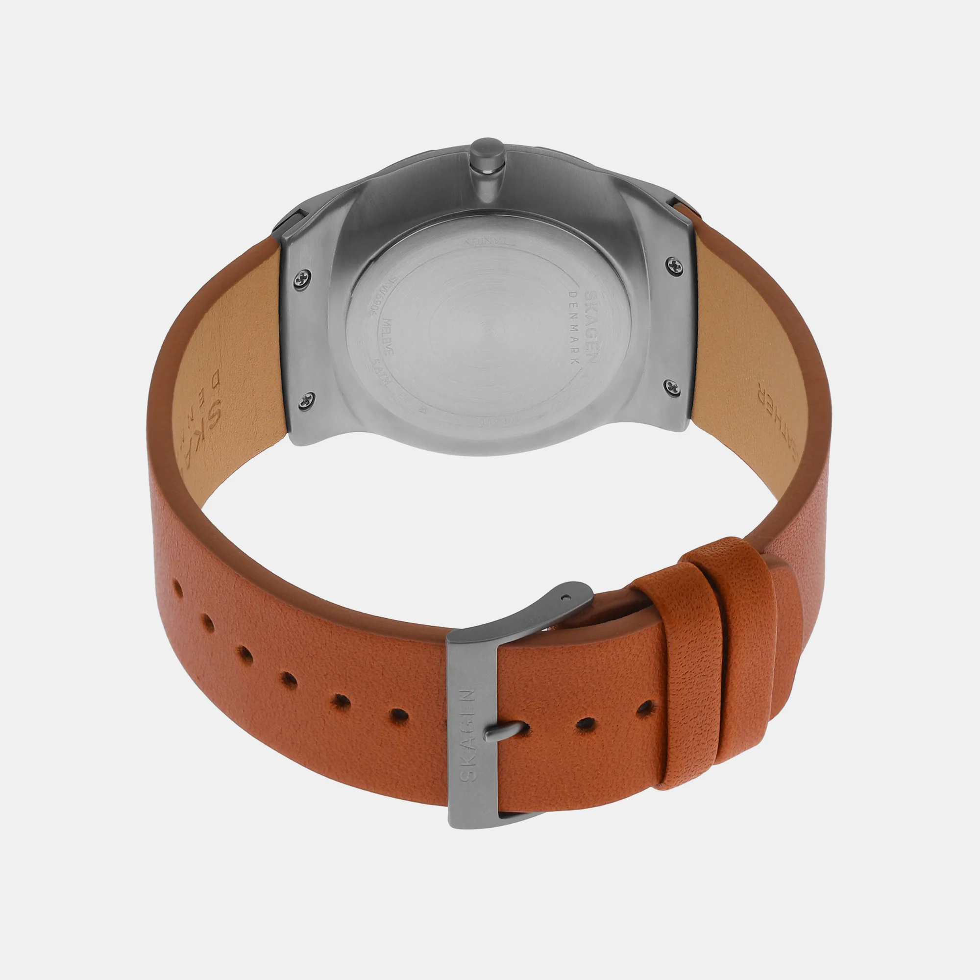 Melbye Men Quartz Grey Dial Analog Leather Watch SKW6906 - Image 3