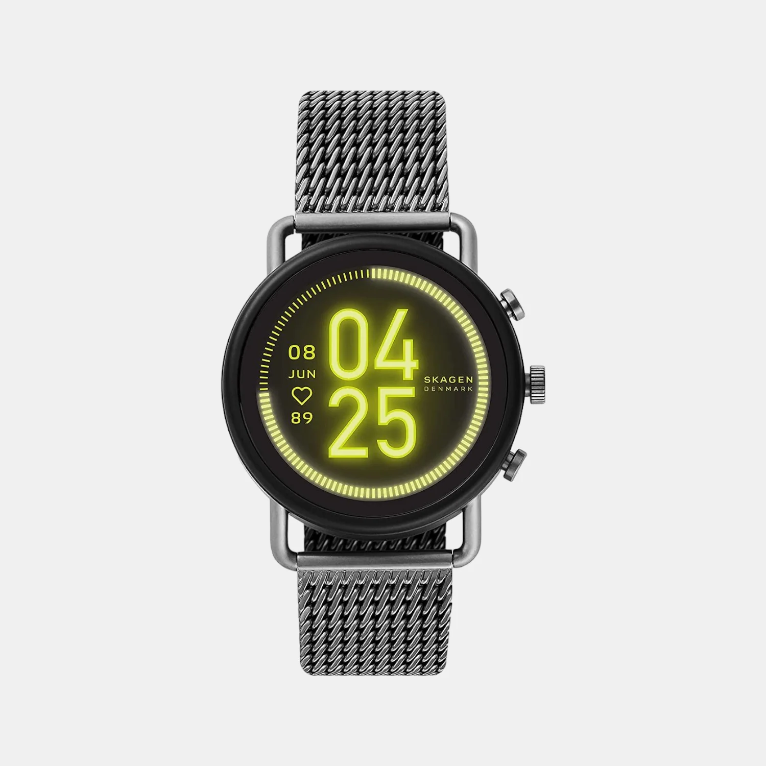 Men Processor Black Dial Digital Stainless Steel Watch SKT5200