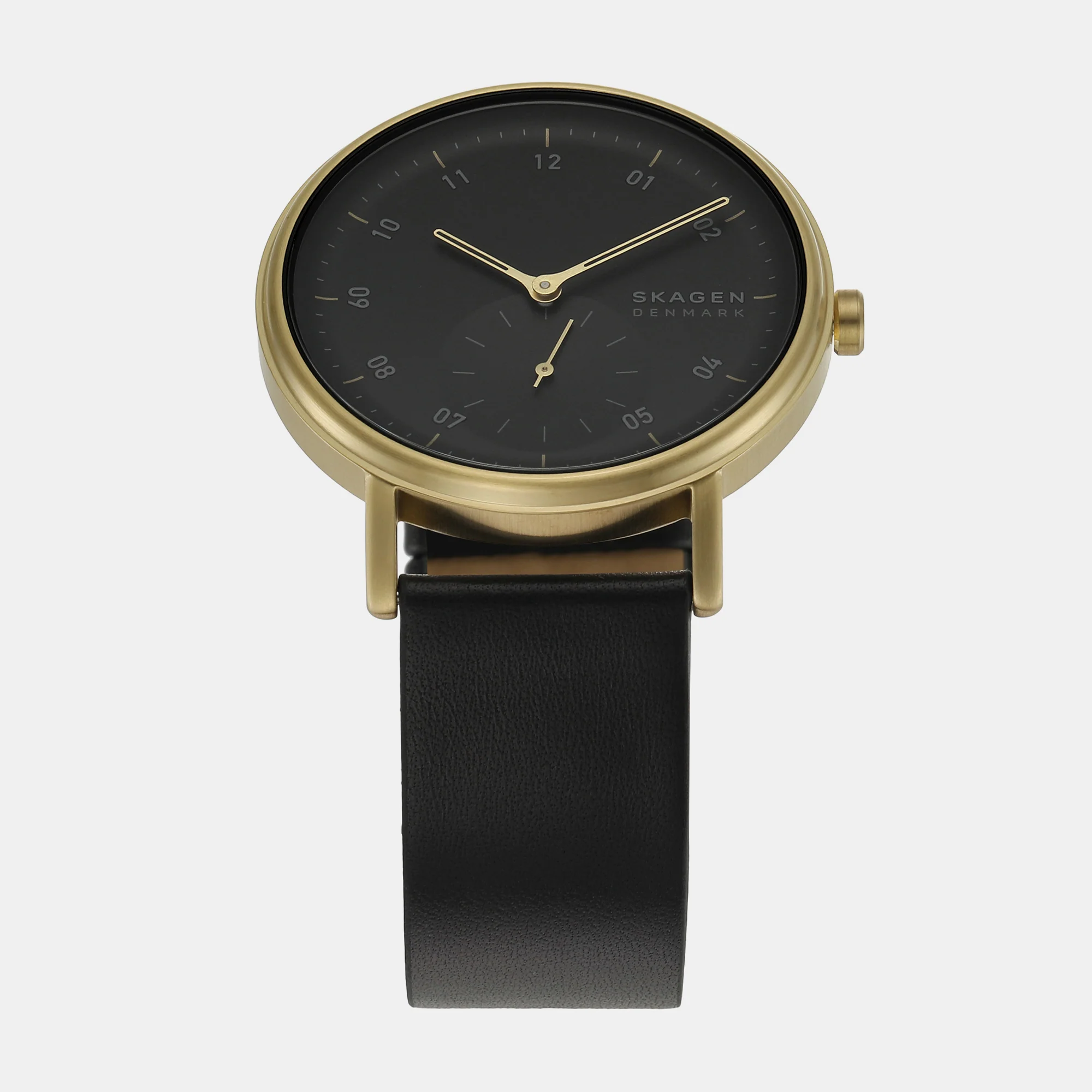 Men Quartz Black Dial Analog Leather Watch SKW6896 - Image 2