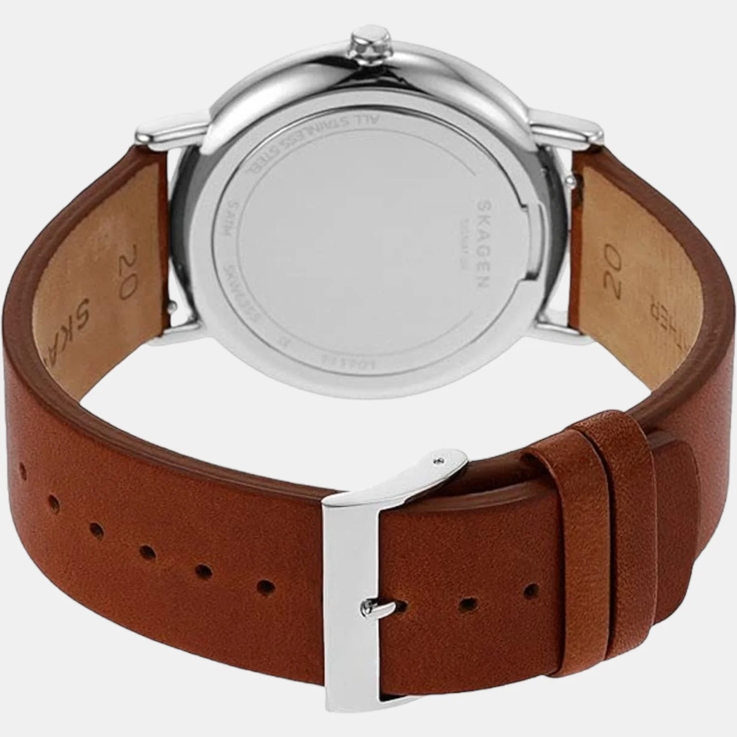 Men Quartz Blue Dial Analog Leather Watch SKW6355I - Image 7