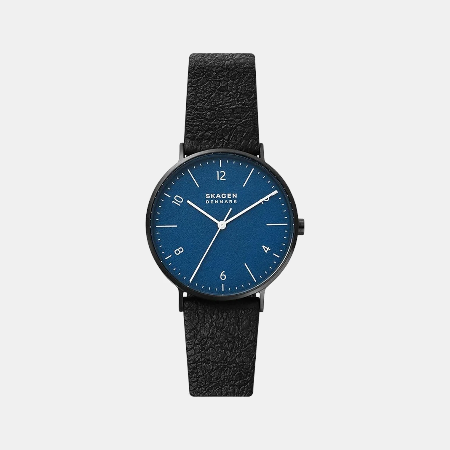Men Quartz Blue Dial Analog Leather Watch SKW6727