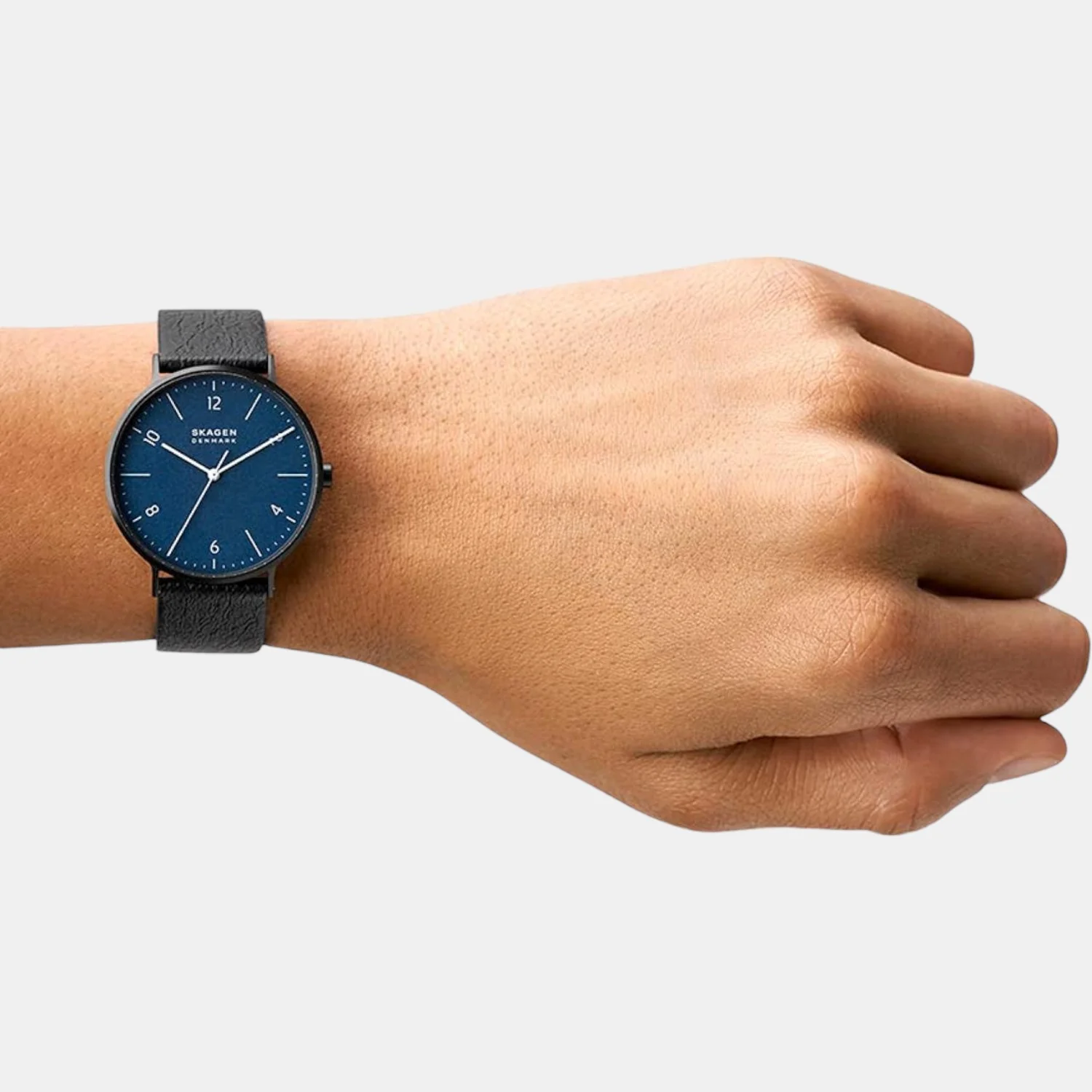Men Quartz Blue Dial Analog Leather Watch SKW6727 - Image 5