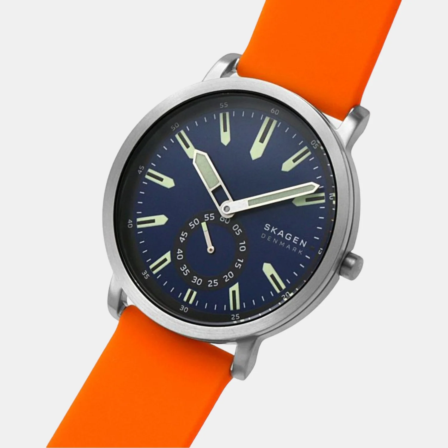 Men Quartz Blue Dial Analog Silicone Watch SKW6648 - Image 4