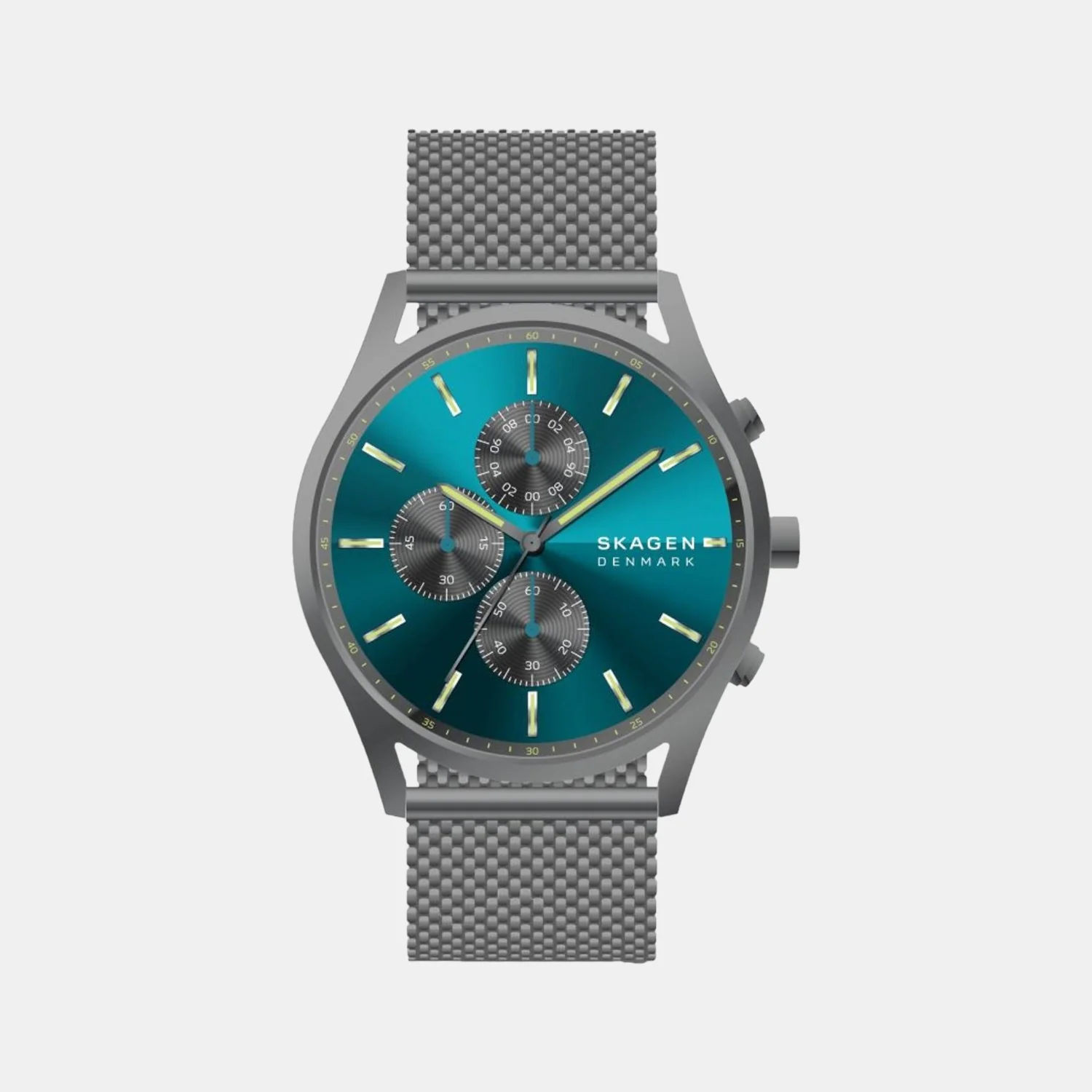 Men Quartz Blue Dial Chronograph Stainless Steel Watch SKW6734