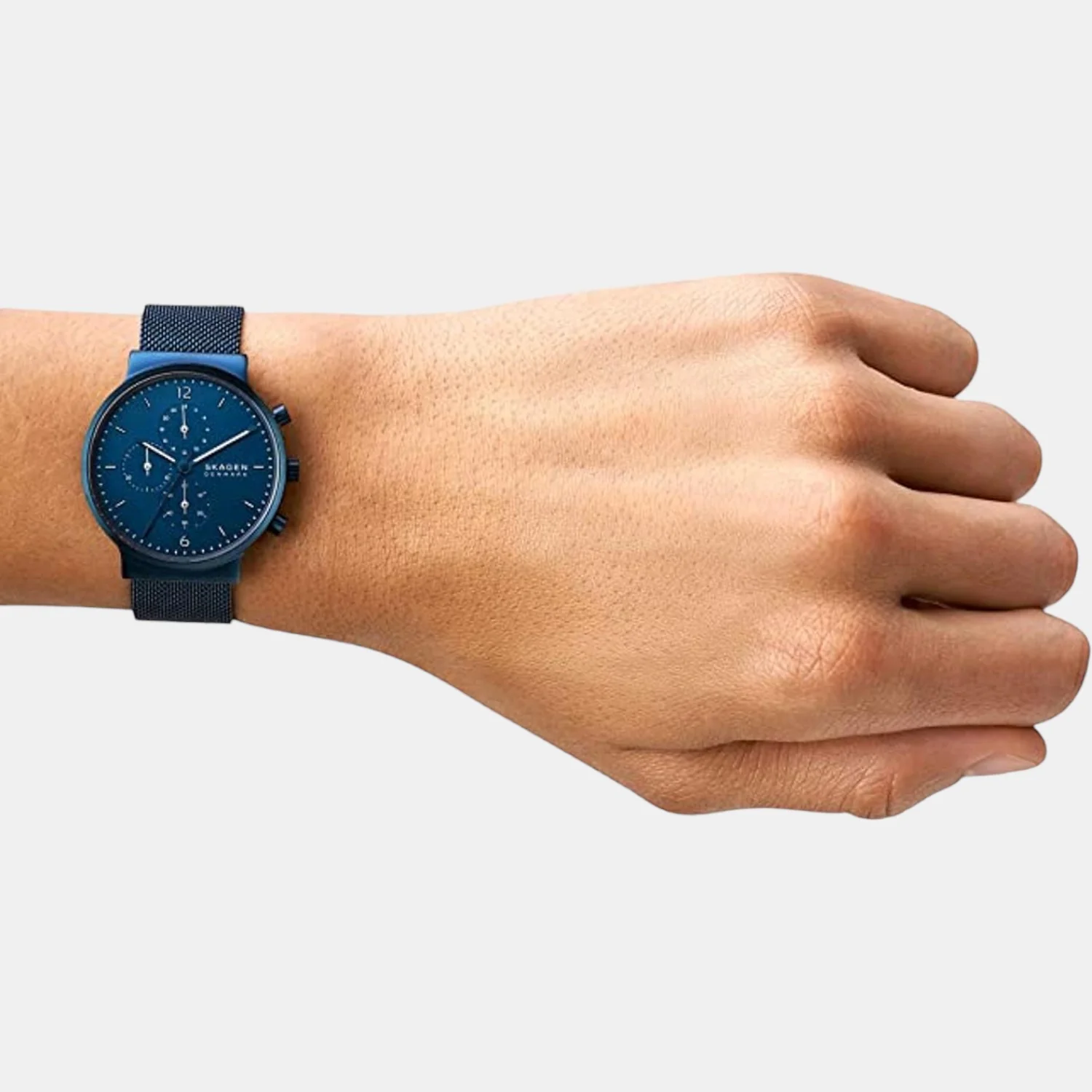 Men Quartz Blue Dial Chronograph Stainless Steel Watch SKW6763 - Image 5