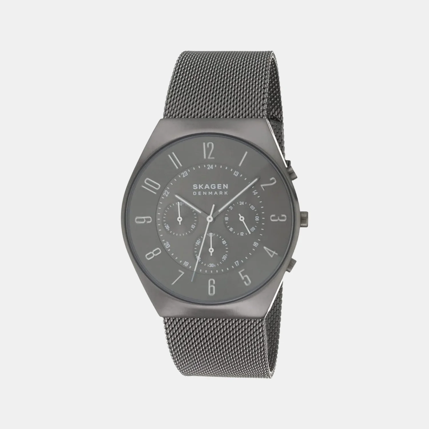Men Quartz Grey Dial Chronograph Stainless Steel Watch SKW6821