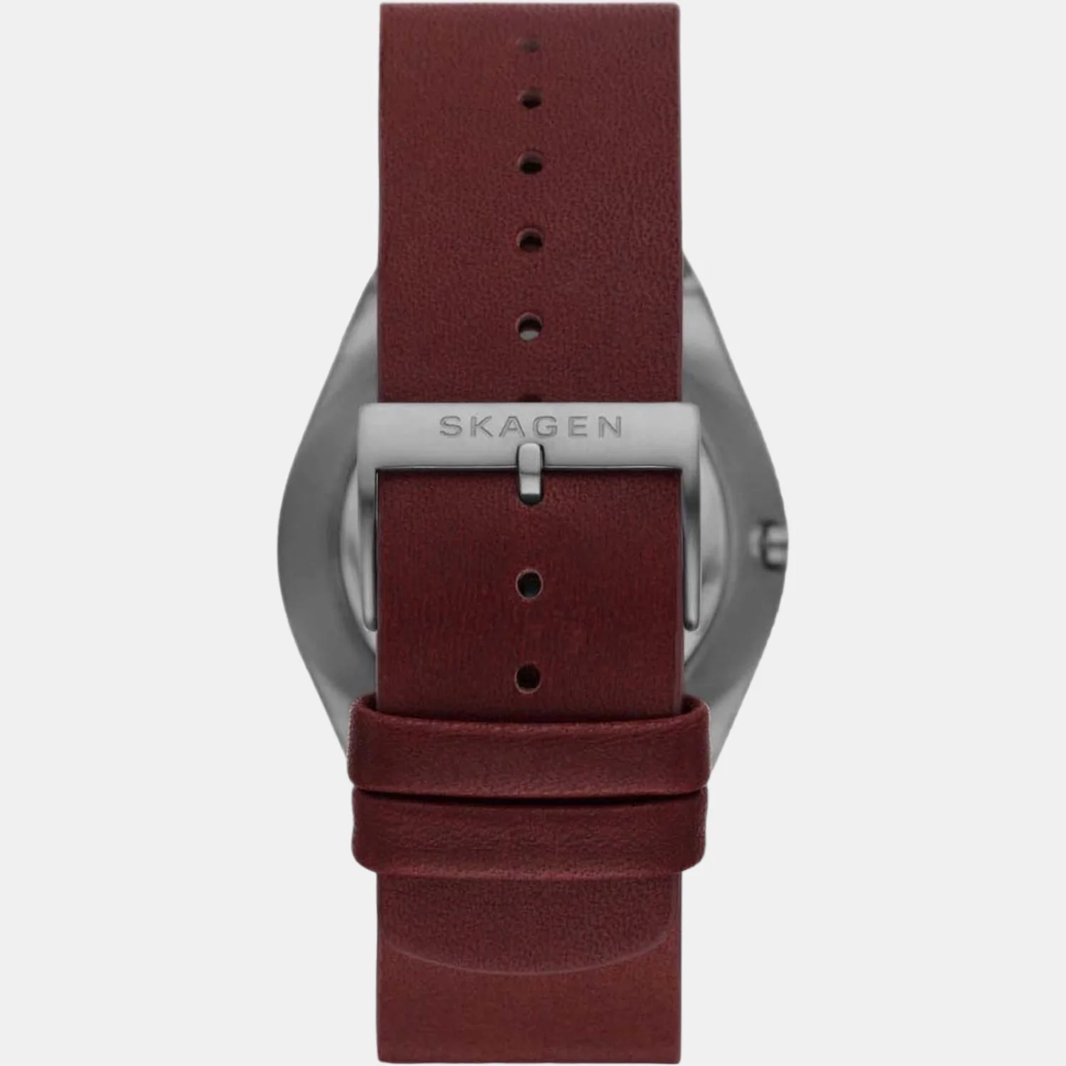 Men Quartz Red Dial Analog Leather Watch SKW6856 - Image 2