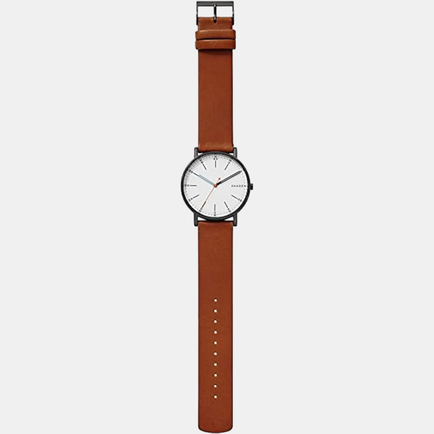 Men Quartz White Dial Analog Leather Watch SKW6374 - Image 3