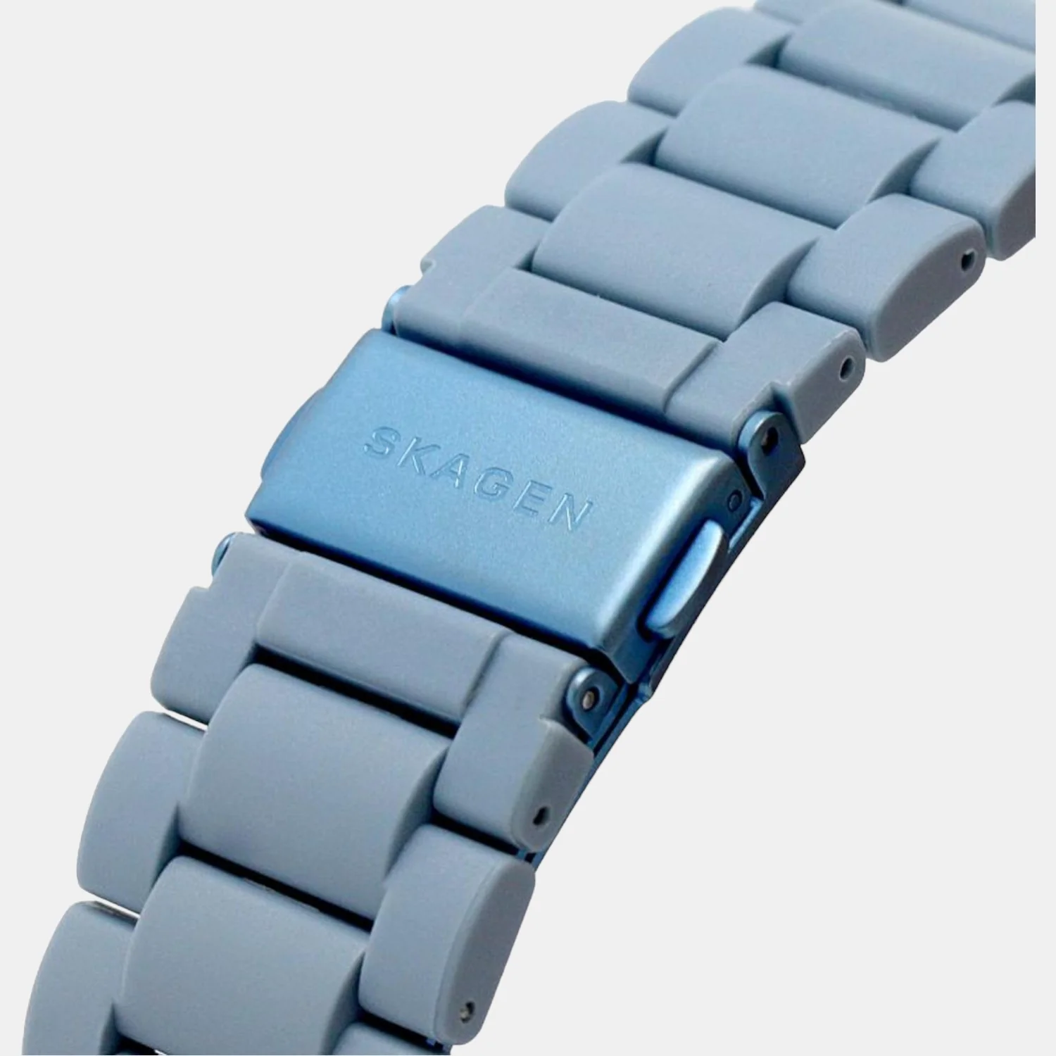 Men Solar Blue Dial Analog Plastic Watch SKW6812 - Image 8