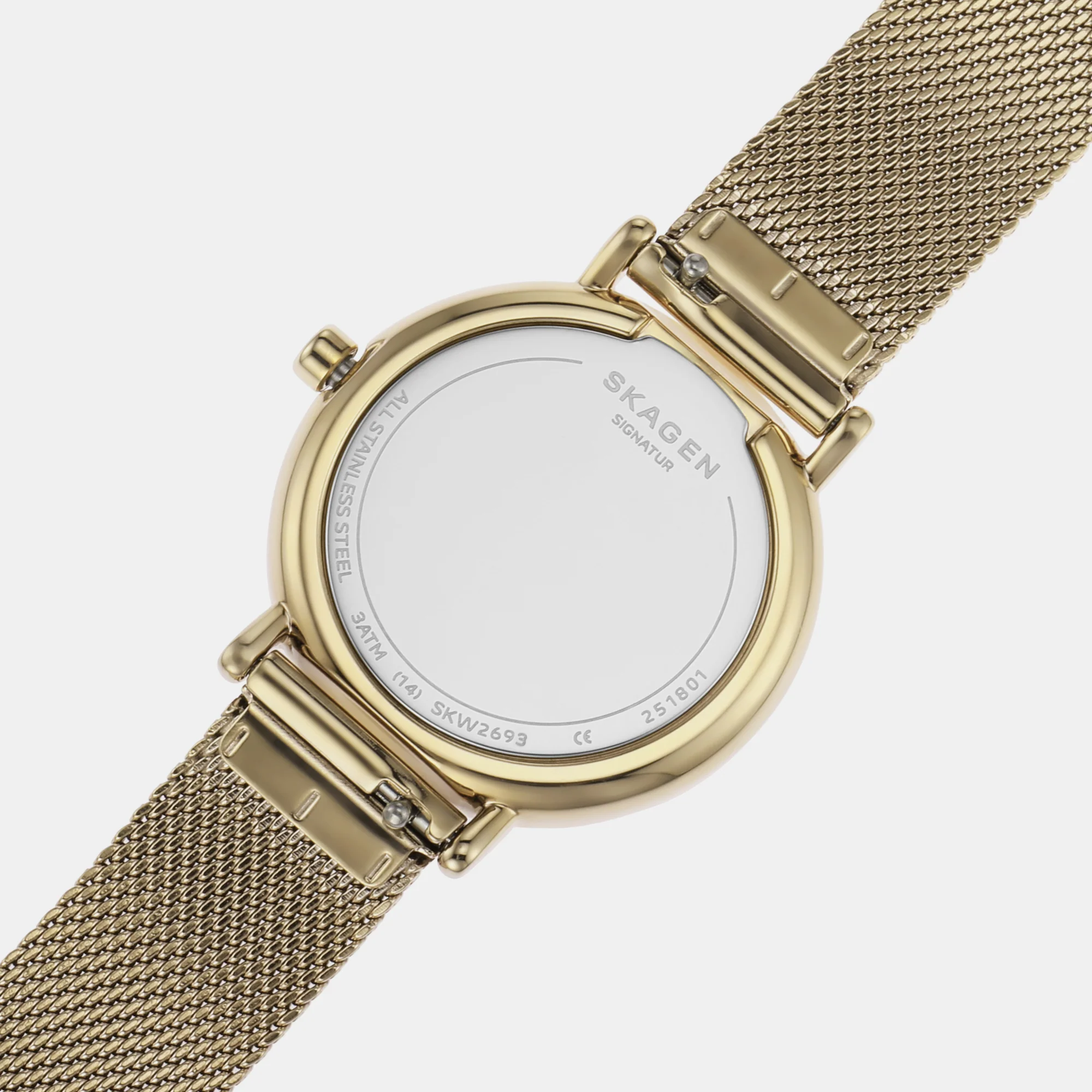 Signatur Lille Women Quartz White Dial Analog Mesh Watch SKW2693 - Image 10