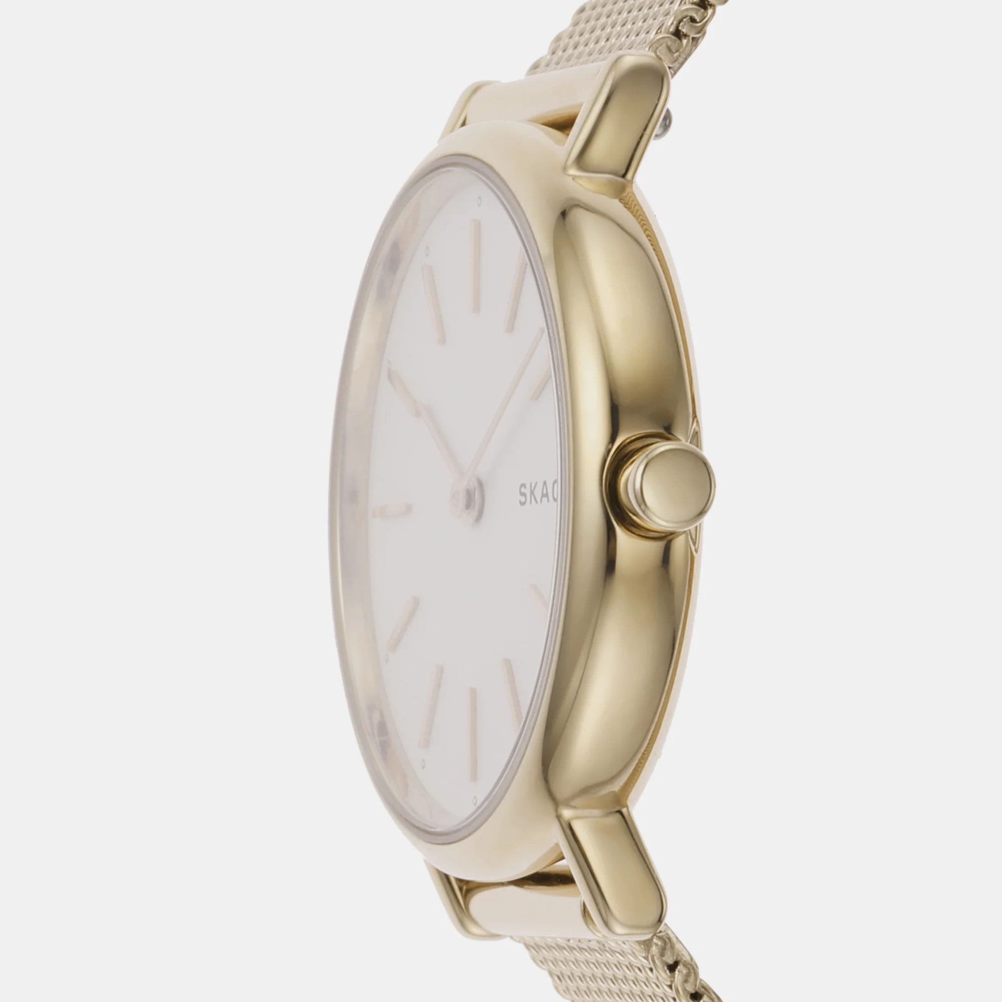 Signatur Lille Women Quartz White Dial Analog Mesh Watch SKW2693 - Image 5