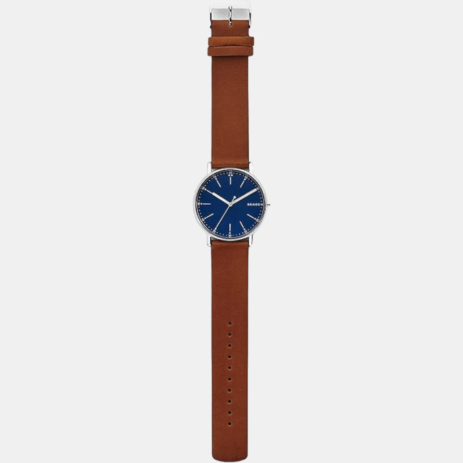 Signatur Men Quartz Blue Dial Analog Leather Watch SKW6355 - Image 4