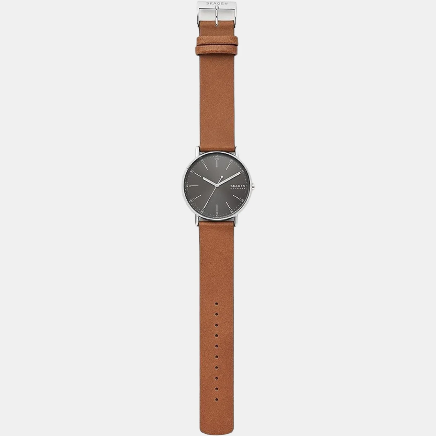 Signatur Men Quartz Grey Dial Analog Leather Watch SKW6578 - Image 5