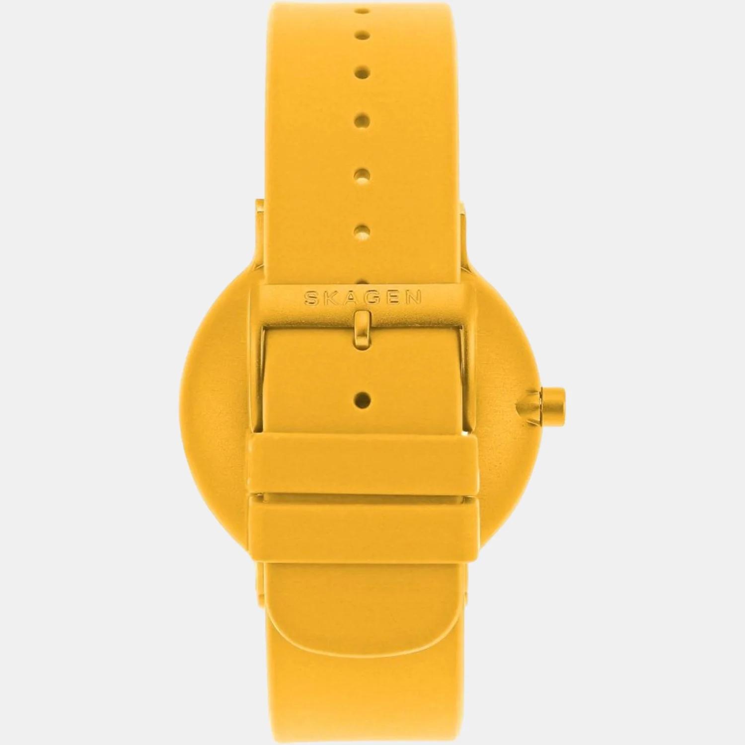 Unisex Quartz Yellow Dial Analog Silicone Watch SKW6510 - Image 3