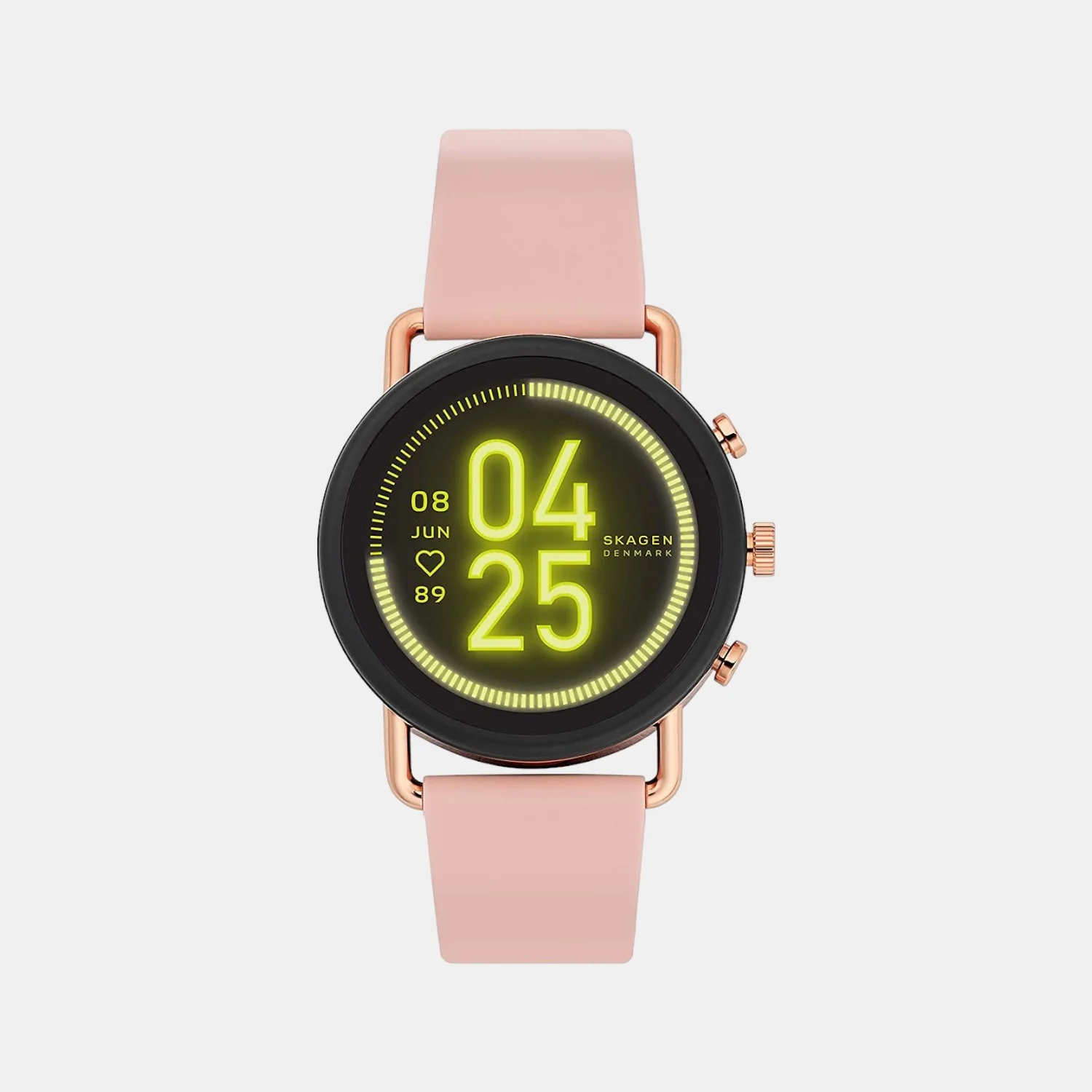 Women Processor Black Dial Digital Silicone Watch SKT5205