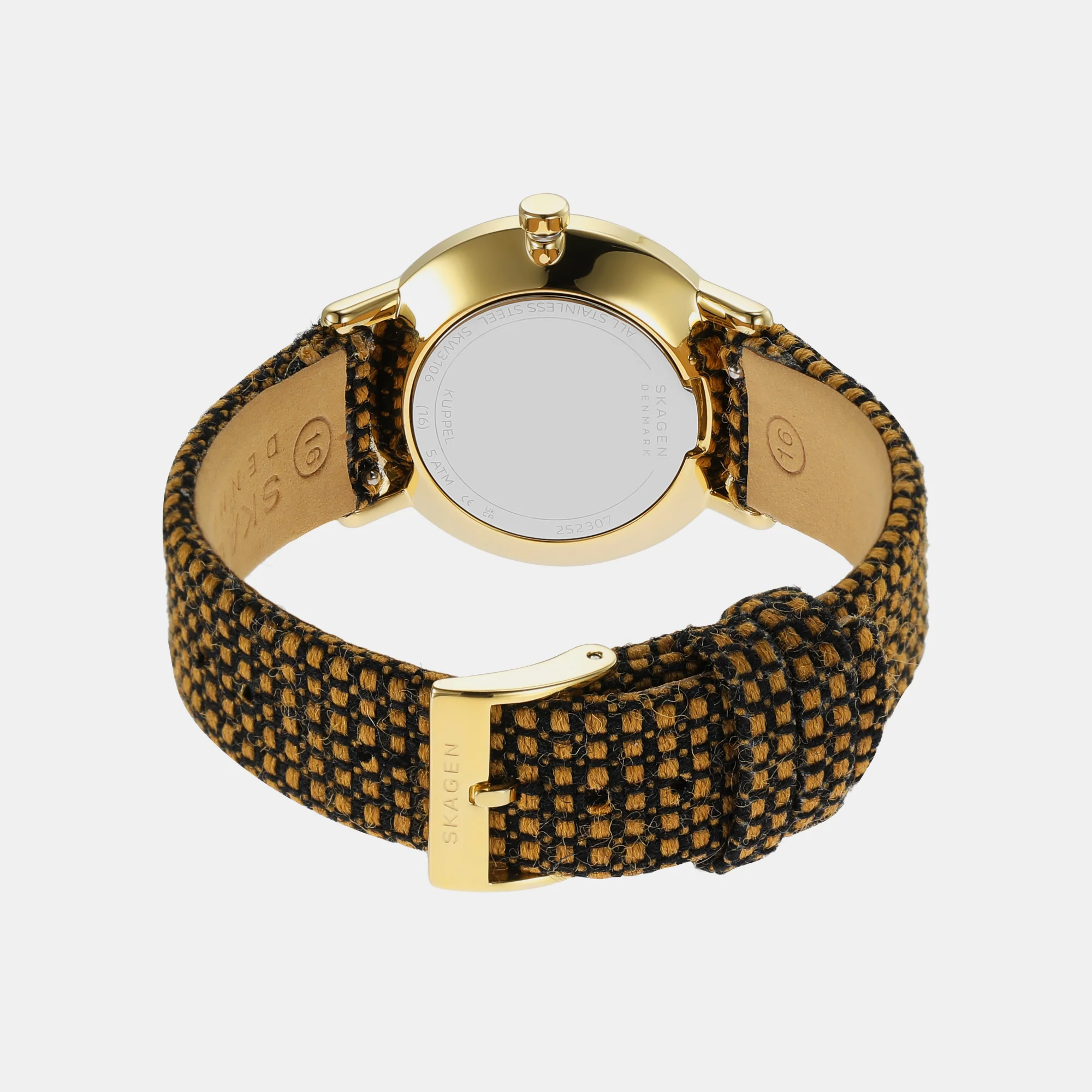 Women Quartz Beige Dial Analog Fabric Watch SKW3106 - Image 4
