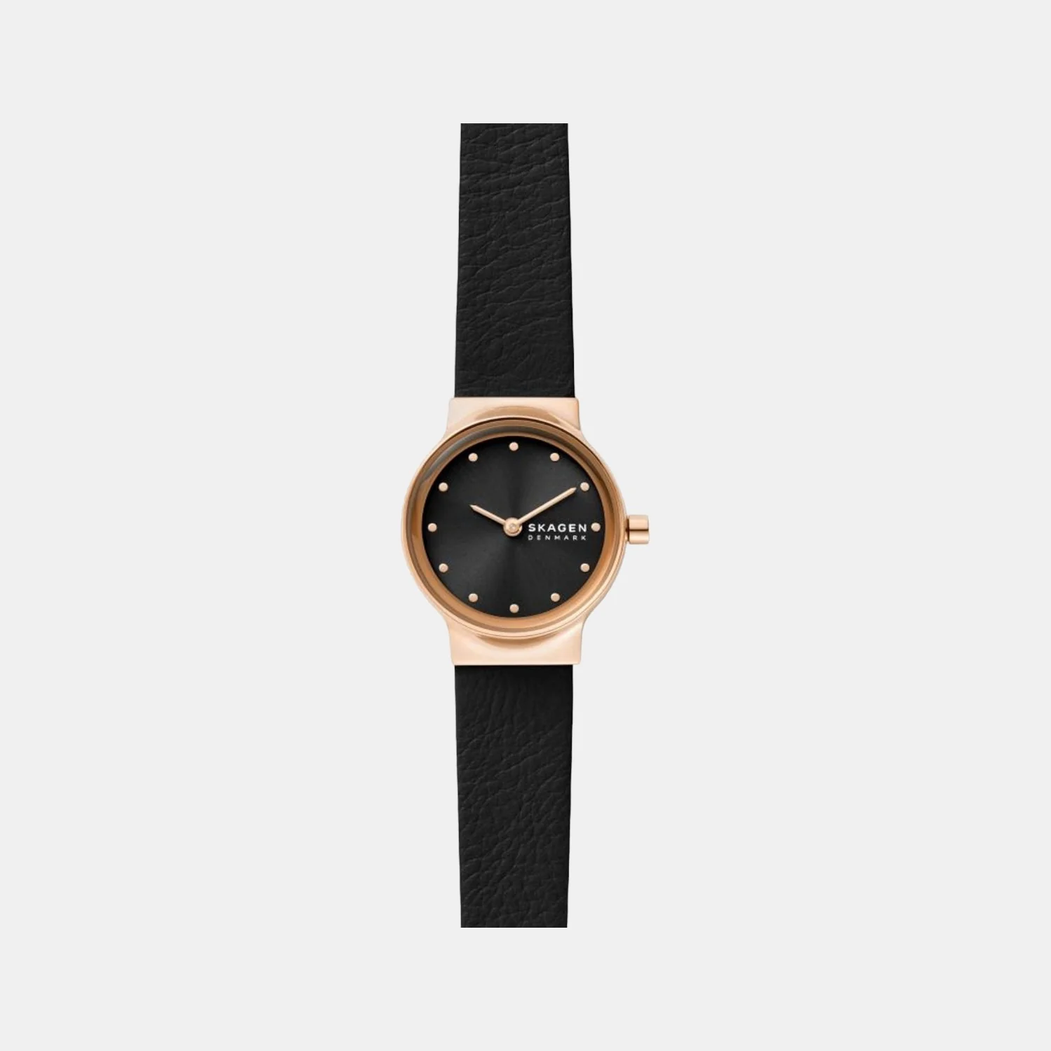 Women Quartz Black Dial Analog Leather Watch SKW3004