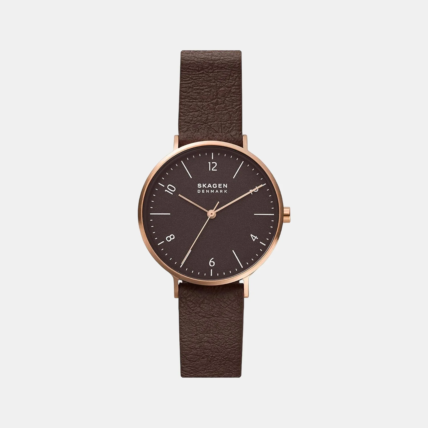 Women Quartz Brown Dial Analog Leather Watch SKW2971