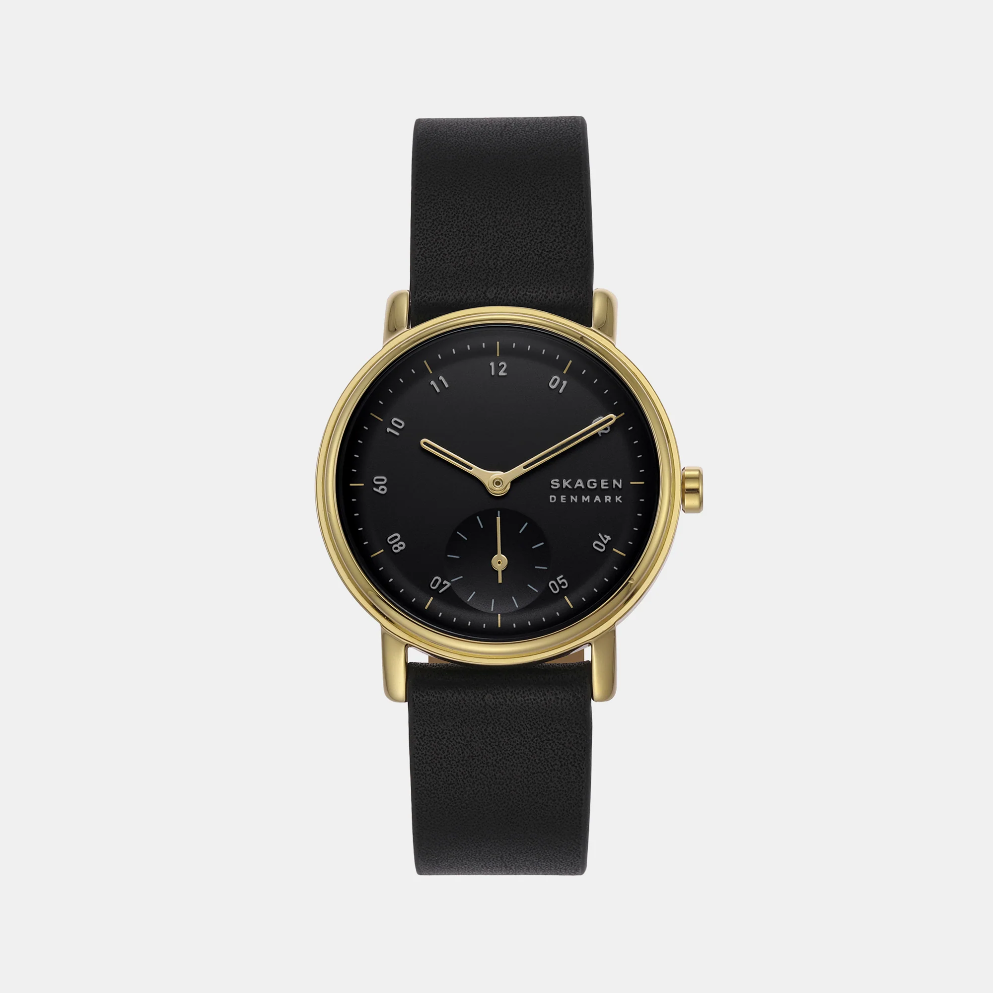 Women Quartz Gold Dial Analog Leather Watch SKW3114