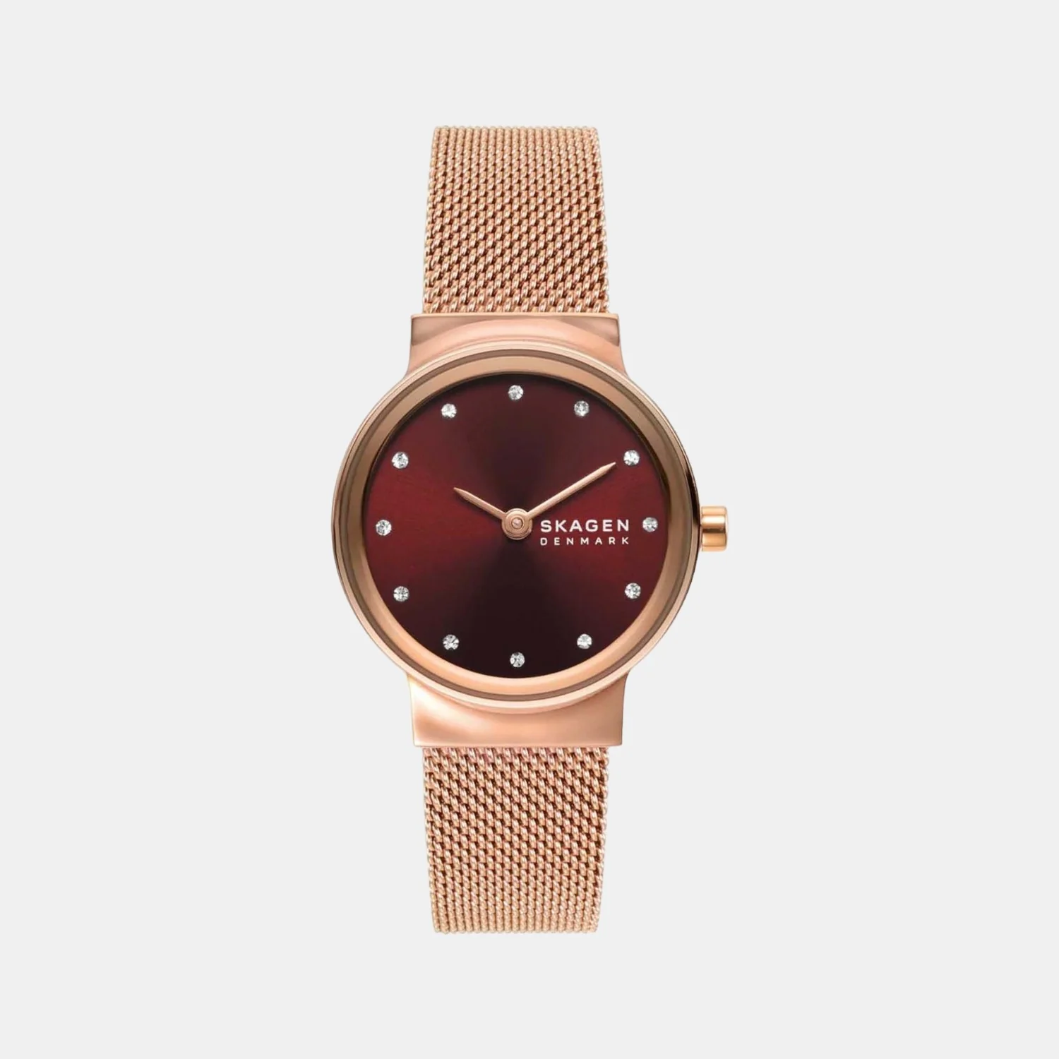 Women Quartz Red Dial Analog Stainless Steel Watch SKW3067