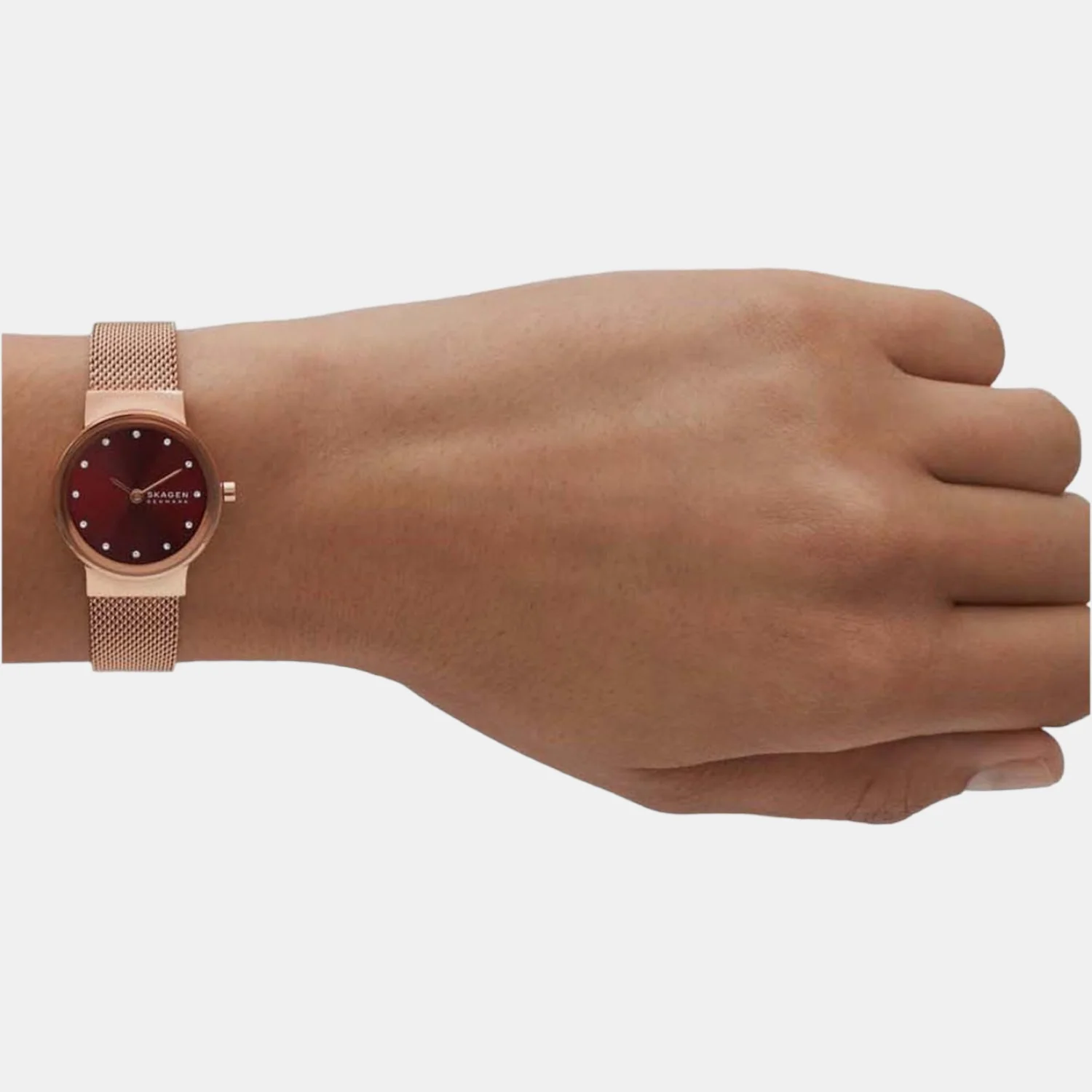 Women Quartz Red Dial Analog Stainless Steel Watch SKW3067 - Image 5