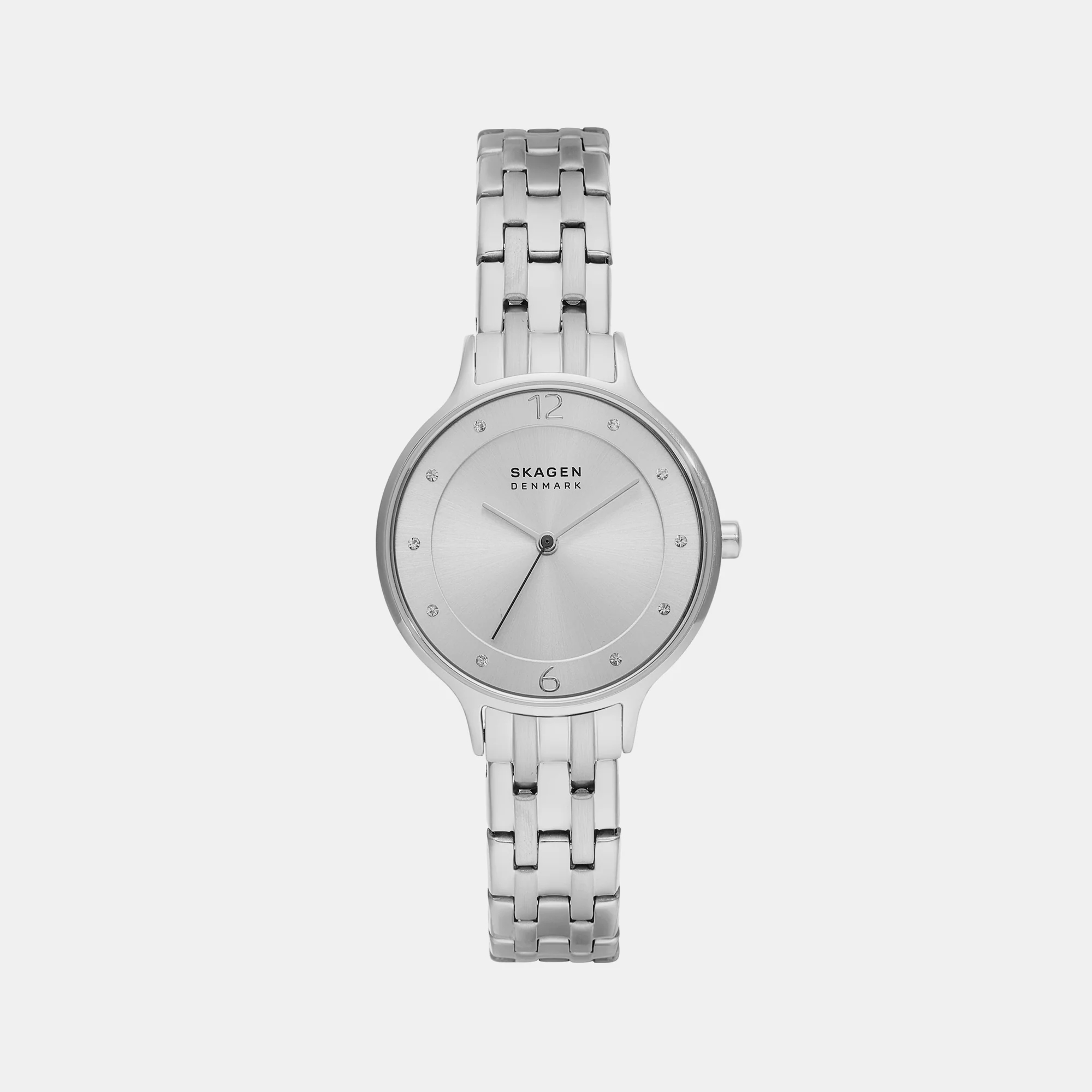 Women Quartz Silver Dial Analog Stainless Steel Watch SKW3126