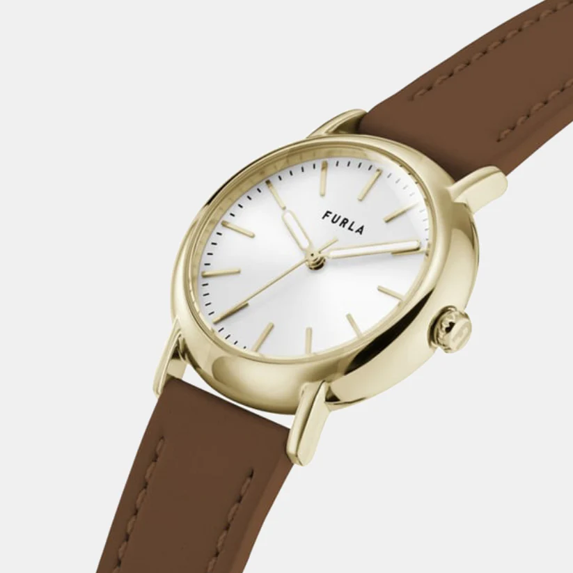Sleek Women Quartz Silver Dial Analog Leather Watch WW00024003L2 - Image 2