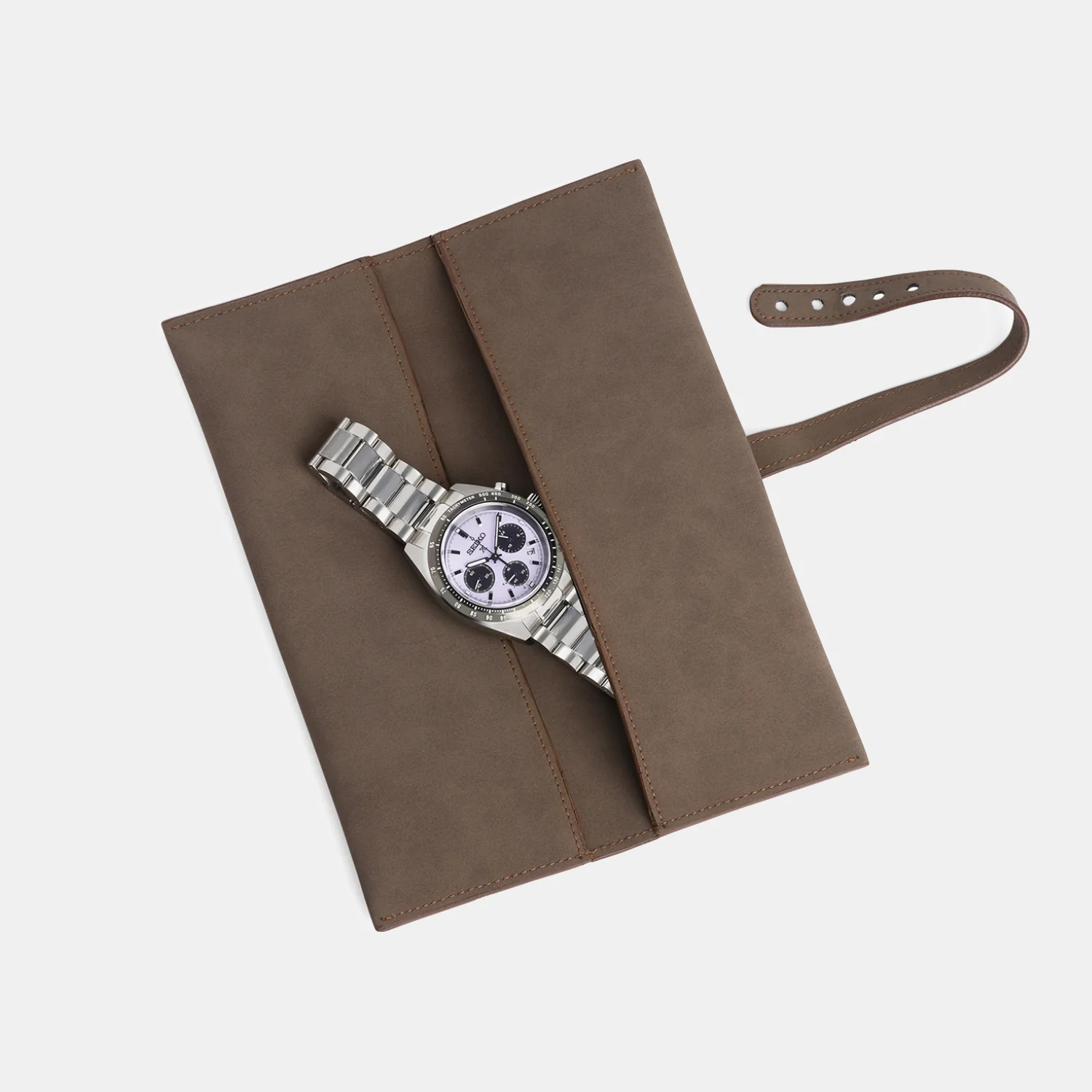 Slim Duo Brown Watch Case - Image 5