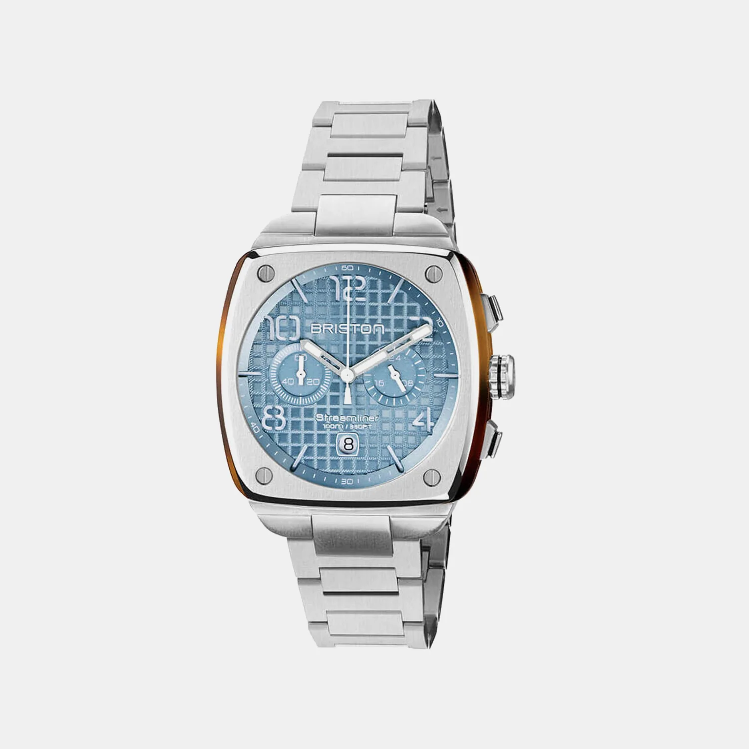Streamliner Urban Chronograph Men Quartz Ice blue Dial Analog Stainless Steel Watch 23142.S.T.25.SB