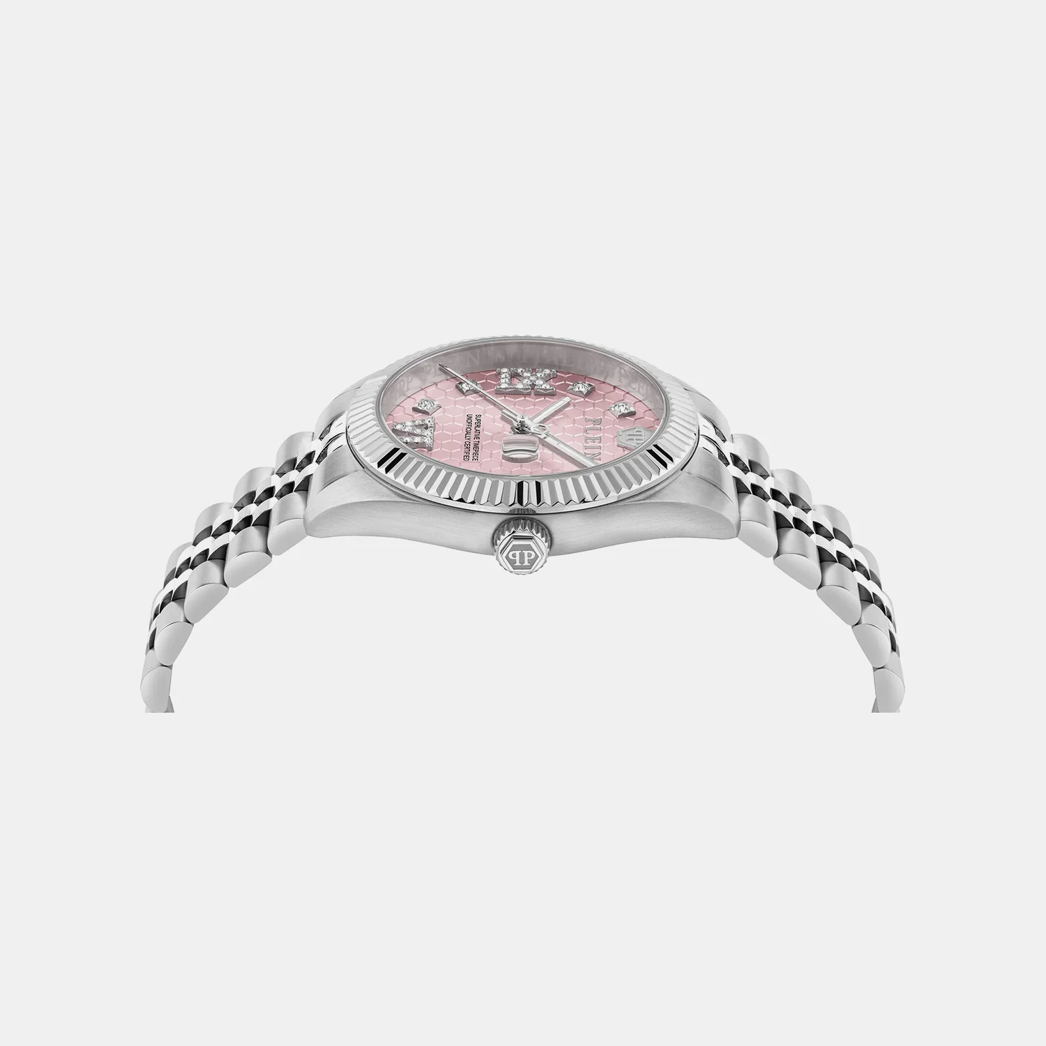 Superlative Women Quartz Pink Dial Analog Metal Watch PWYFA0125 - Image 2