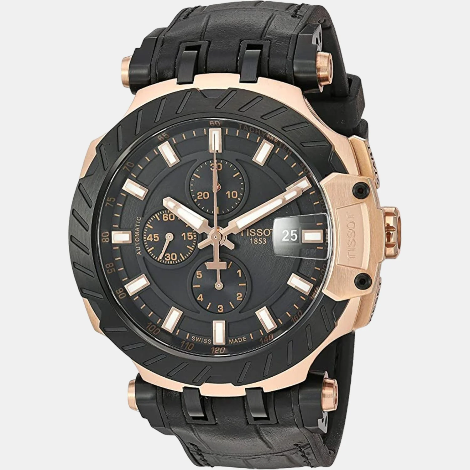 T-Race Men Automatic Black Dial Chronograph Synthetic Watch T1154273705101 - Image 2