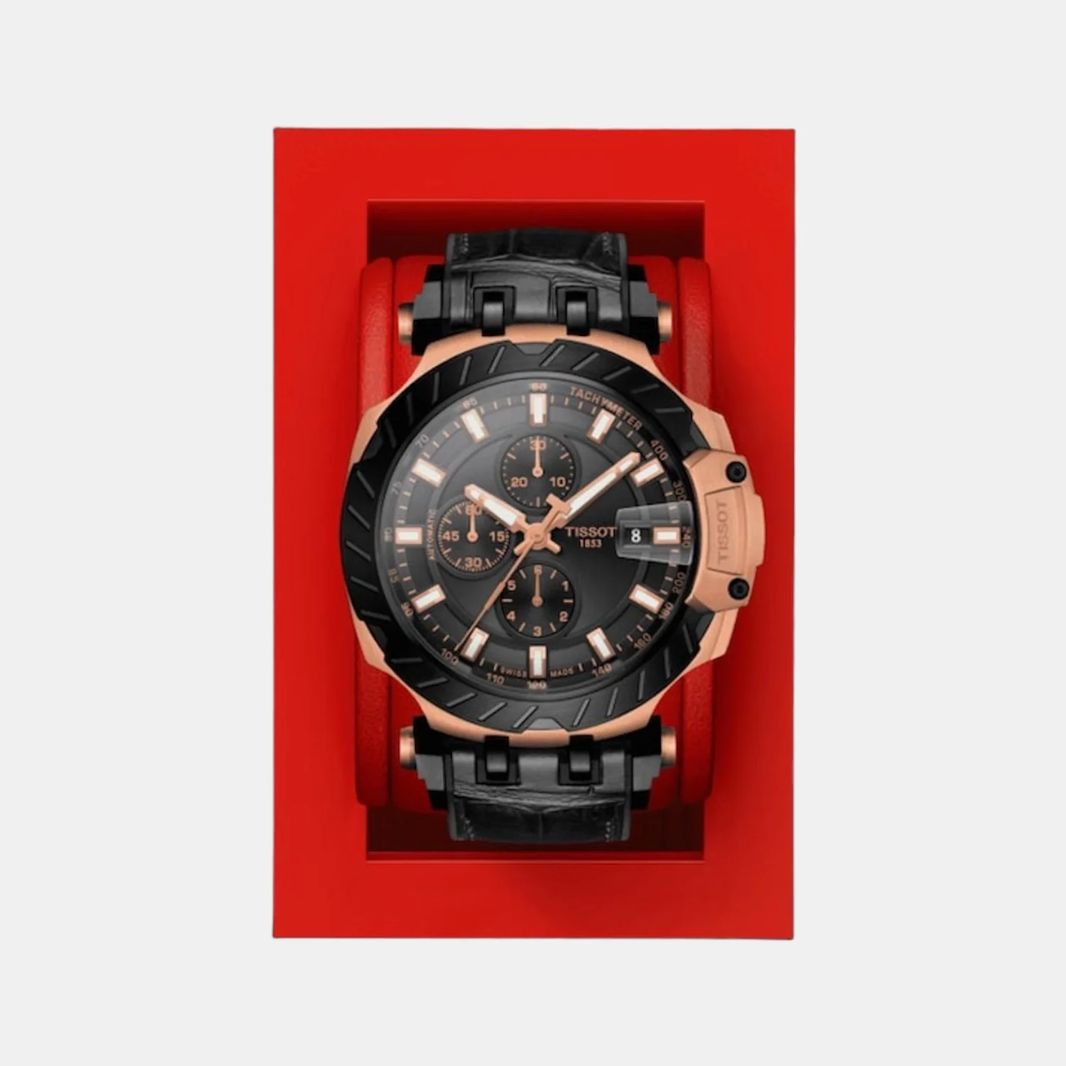 T-Race Men Automatic Black Dial Chronograph Synthetic Watch T1154273705101 - Image 3