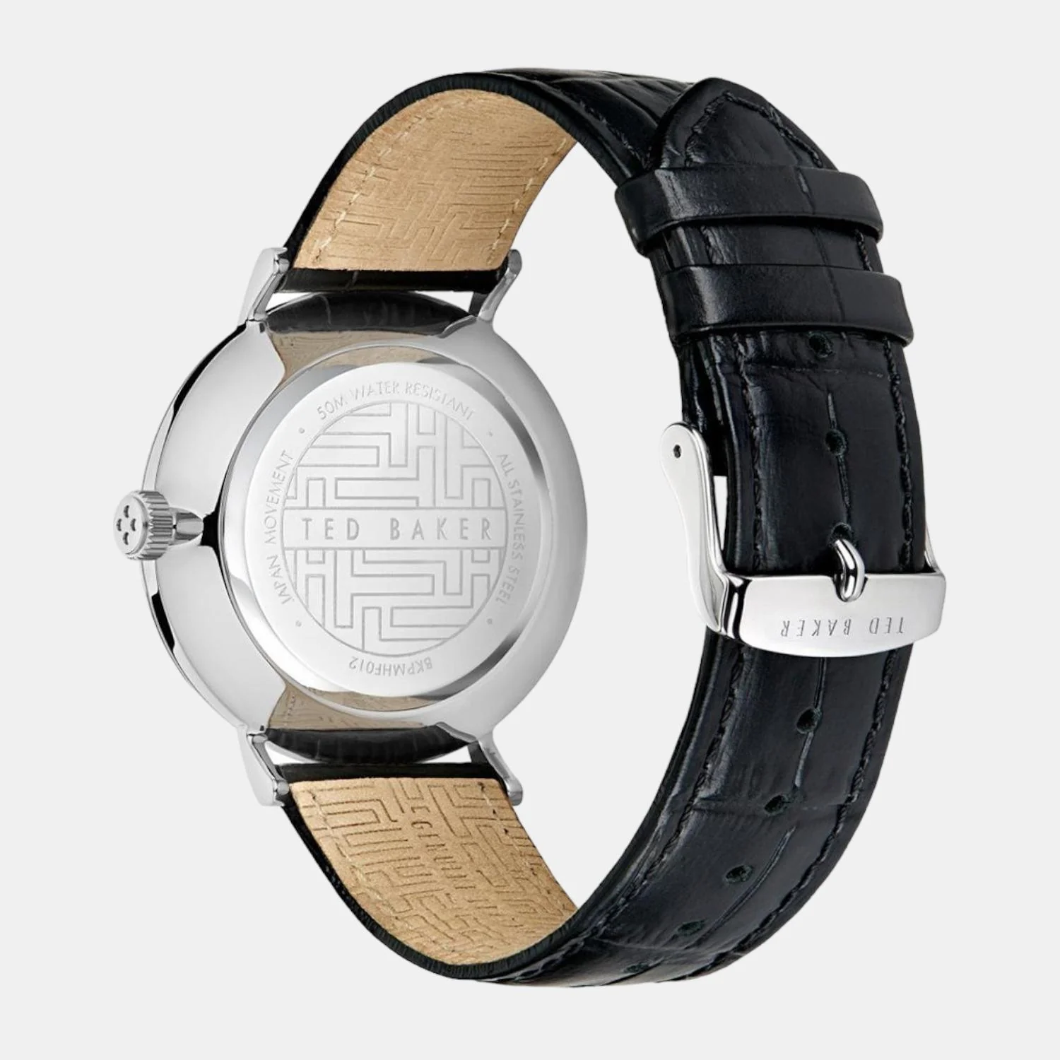Men Quartz Black Dial Analog Leather Watch BKPMMS114 - Image 2