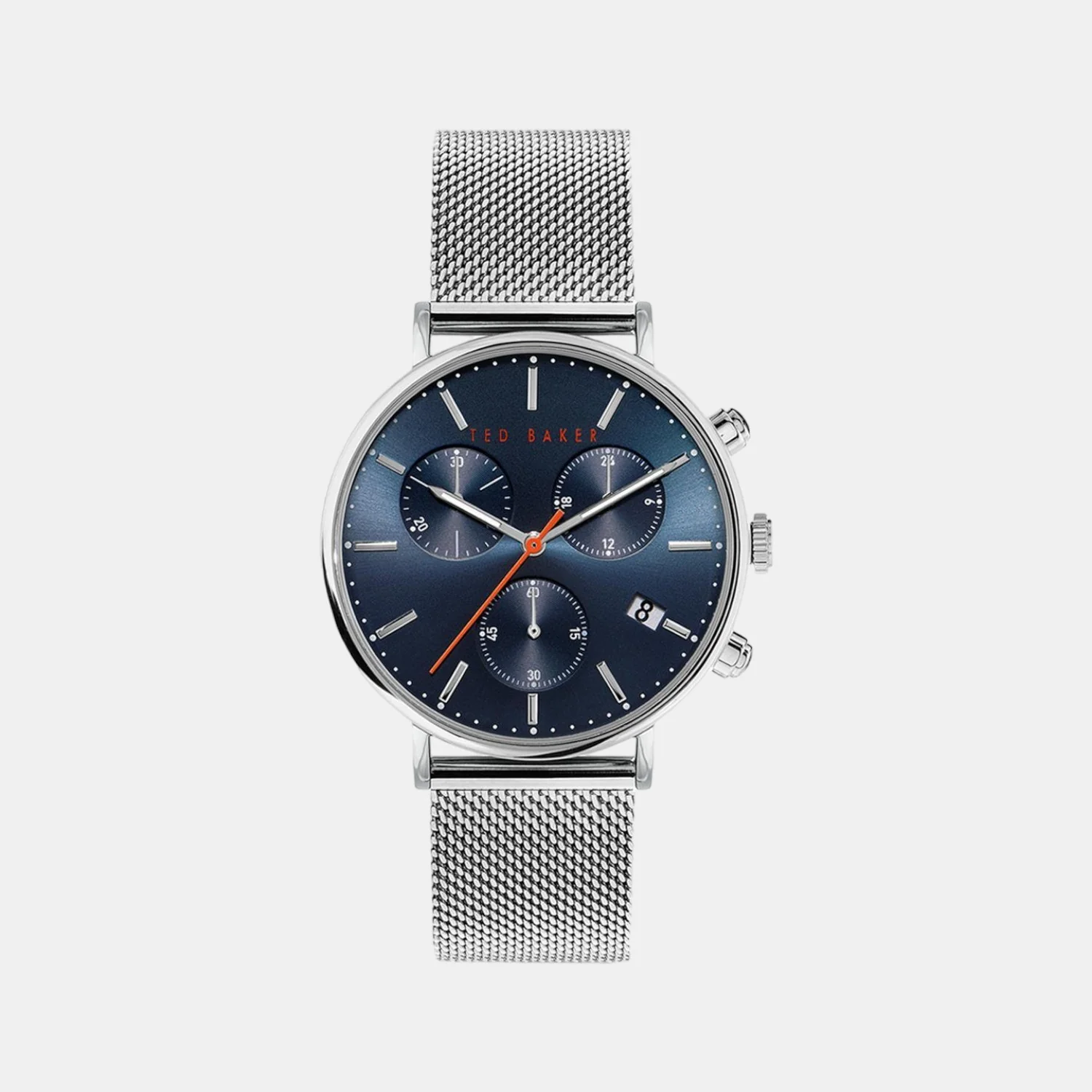 Men Quartz Blue Dial Chronograph Stainless Steel Watch BKPMMS120
